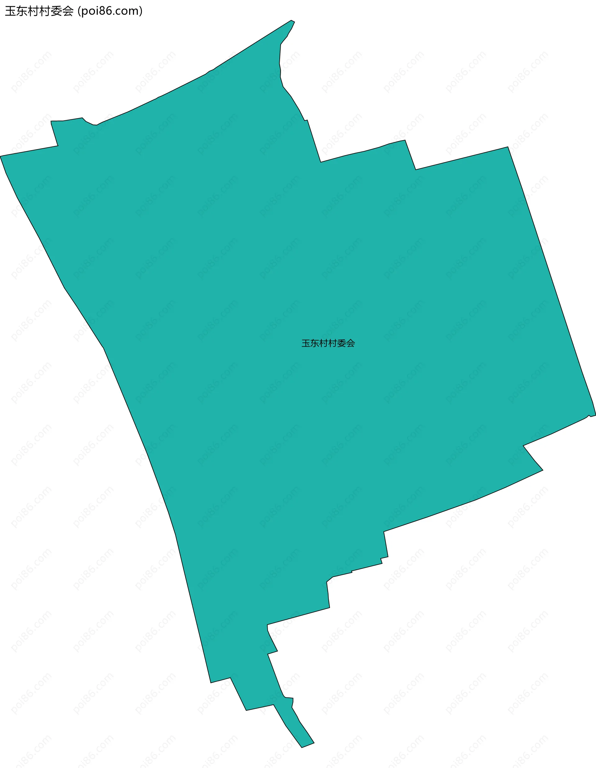 玉东村村委会边界地图