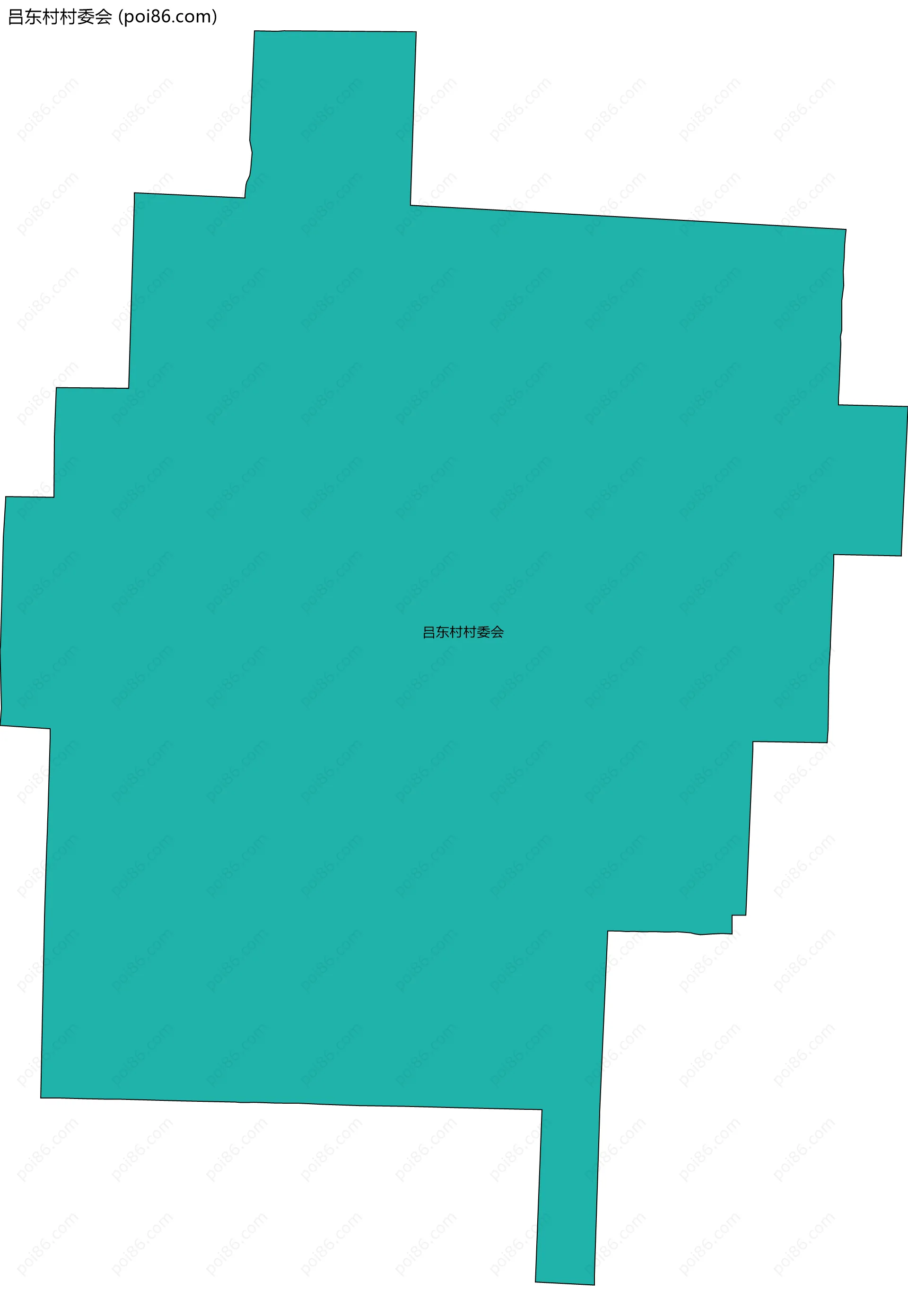 吕东村村委会边界地图