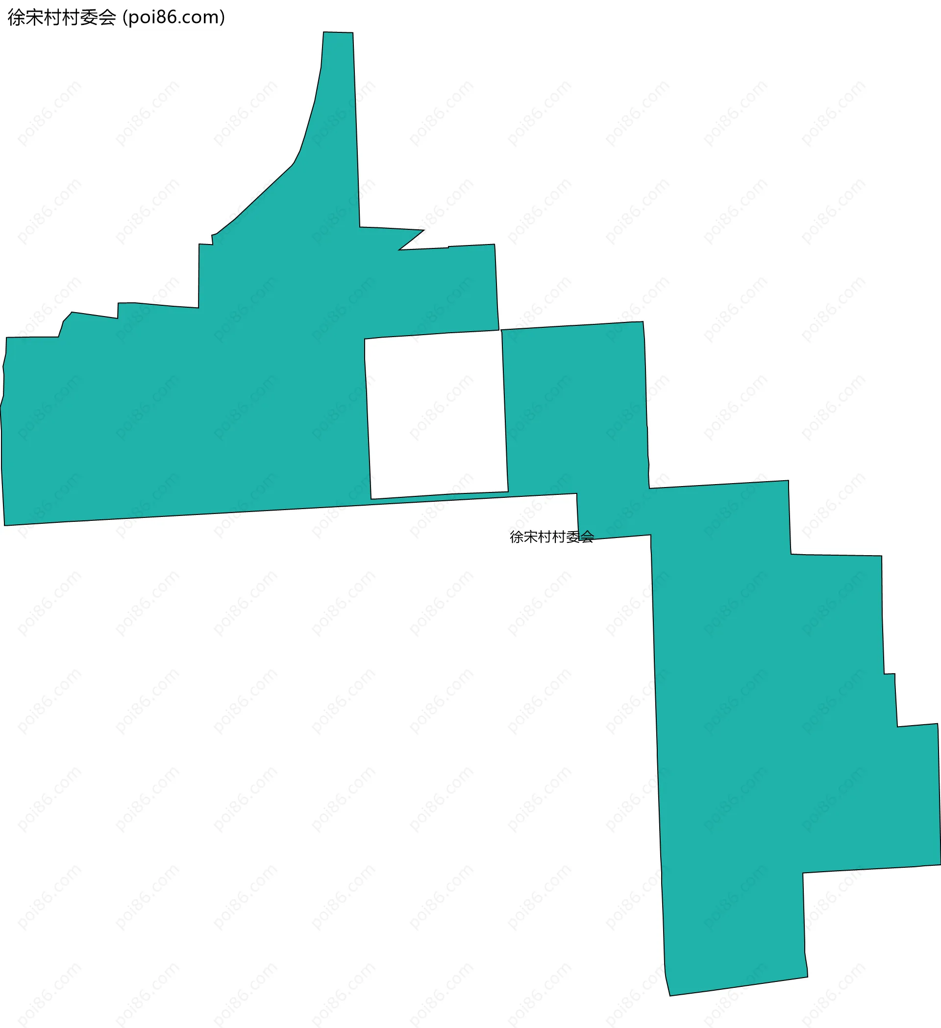 徐宋村村委会边界地图