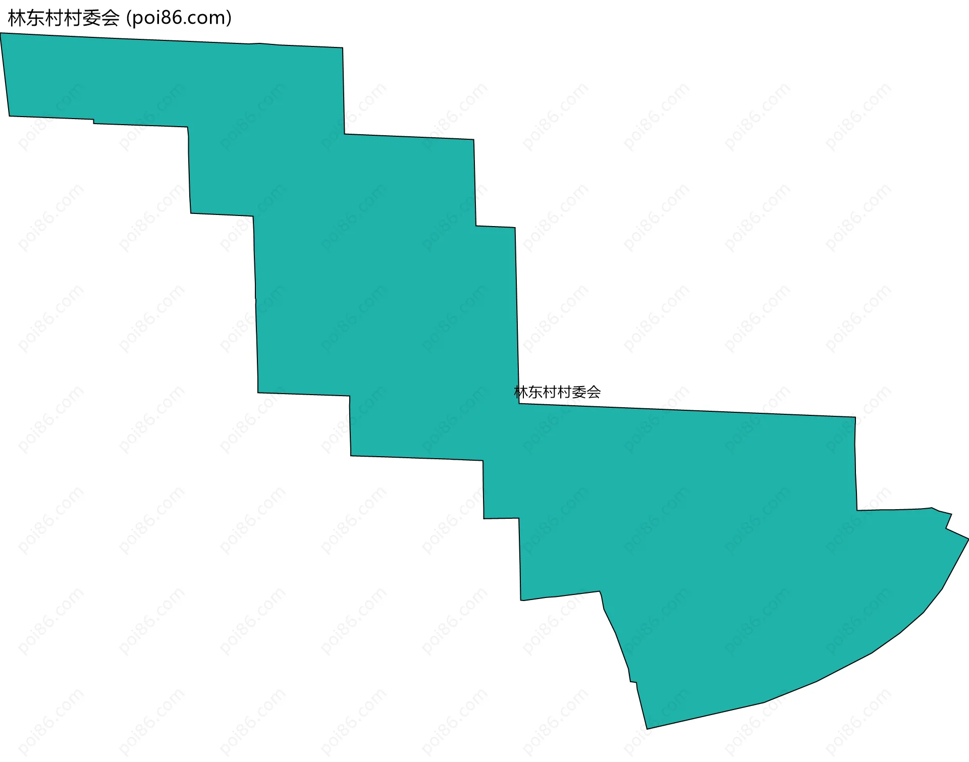 林东村村委会边界地图