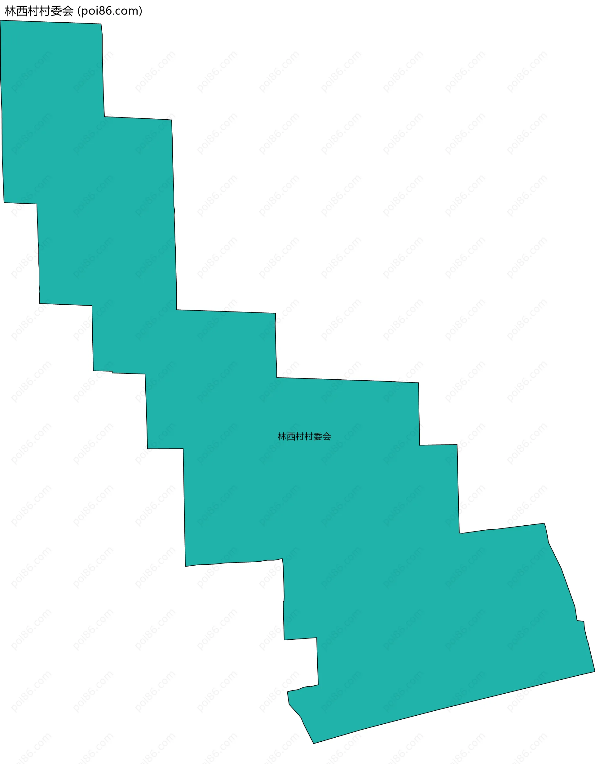 林西村村委会边界地图