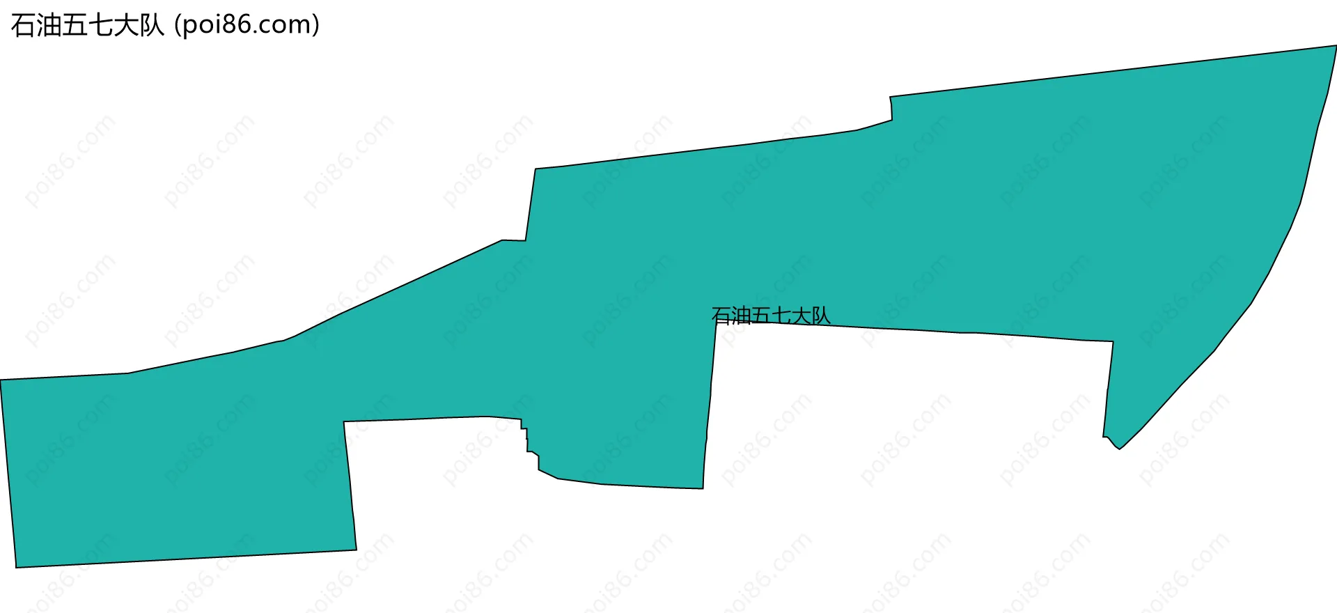 石油五七大队边界地图