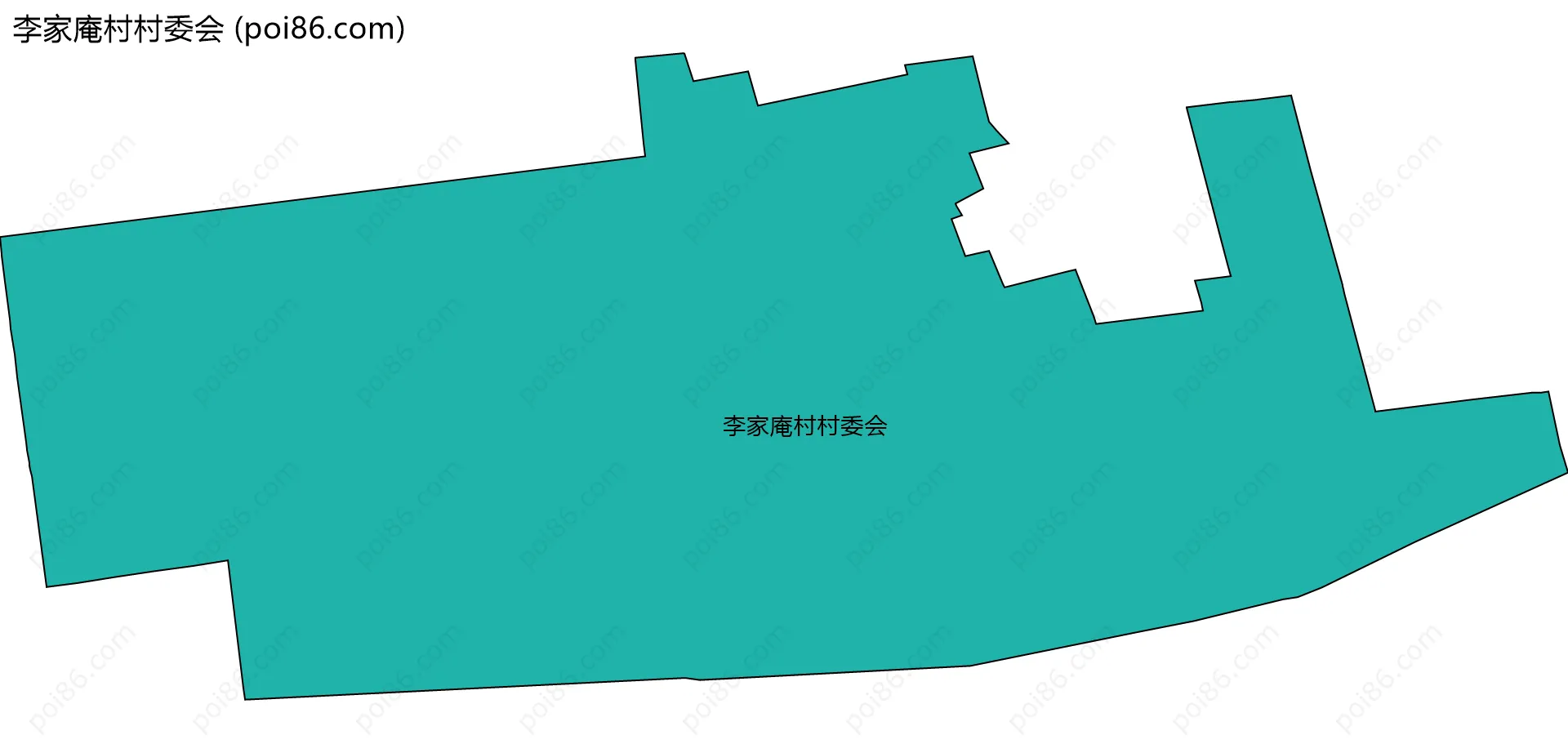 李家庵村村委会边界地图