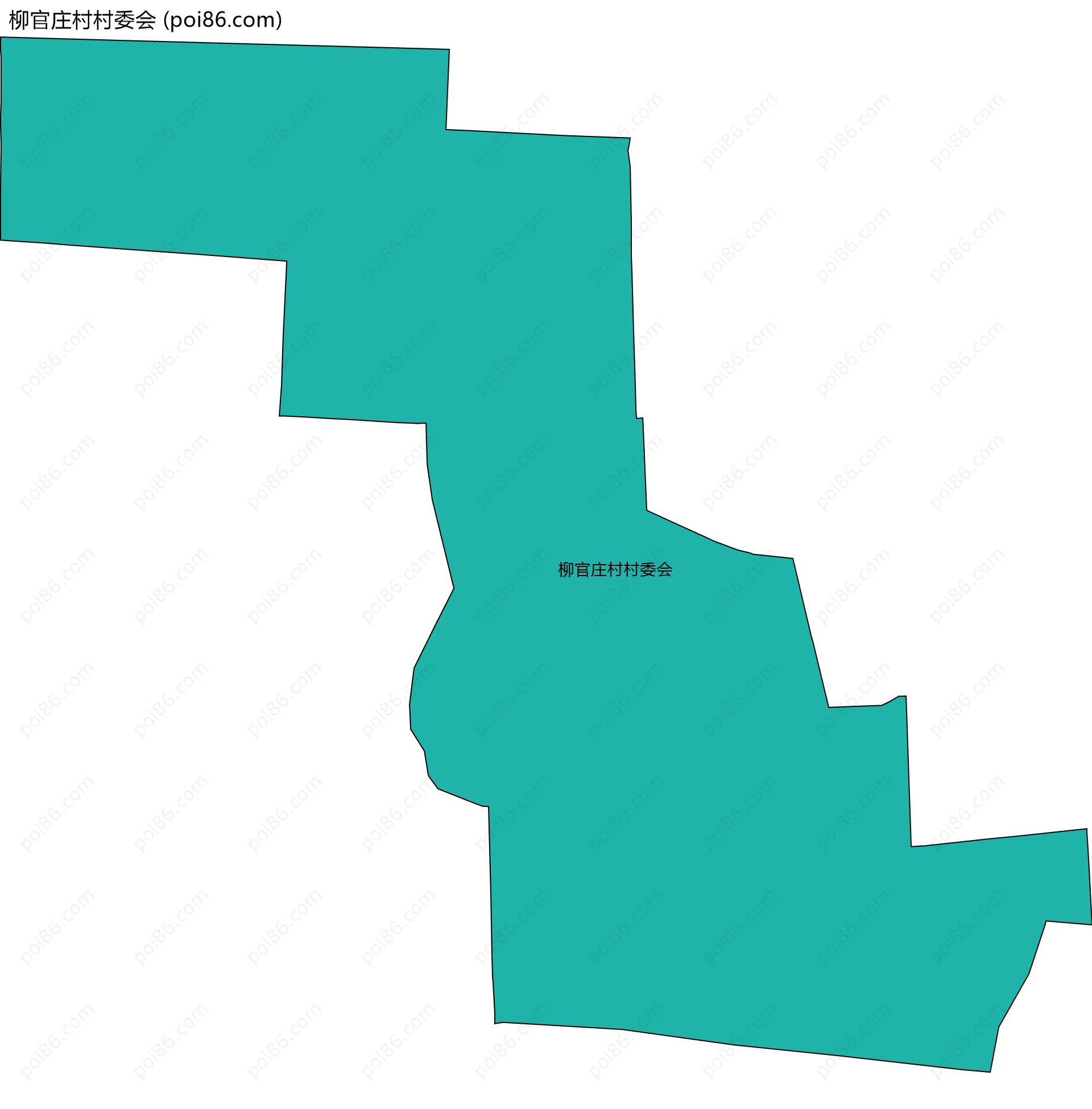 柳官庄村村委会边界地图