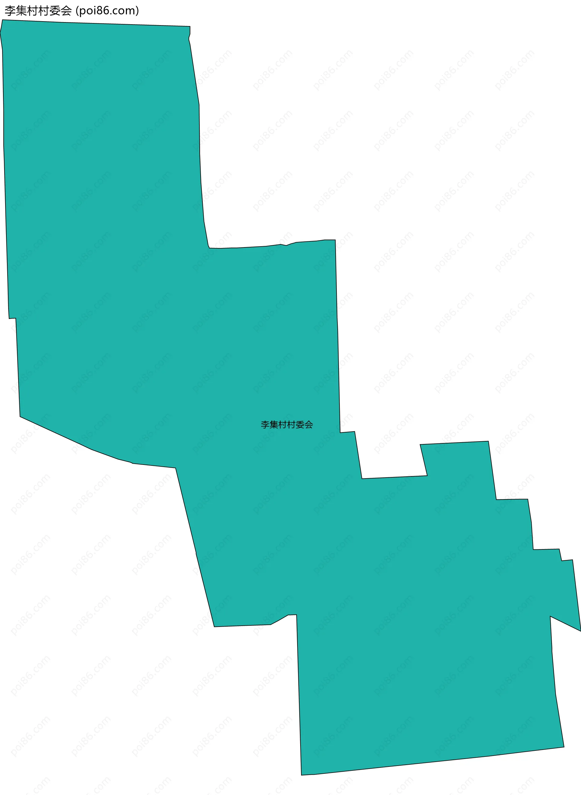 李集村村委会边界地图