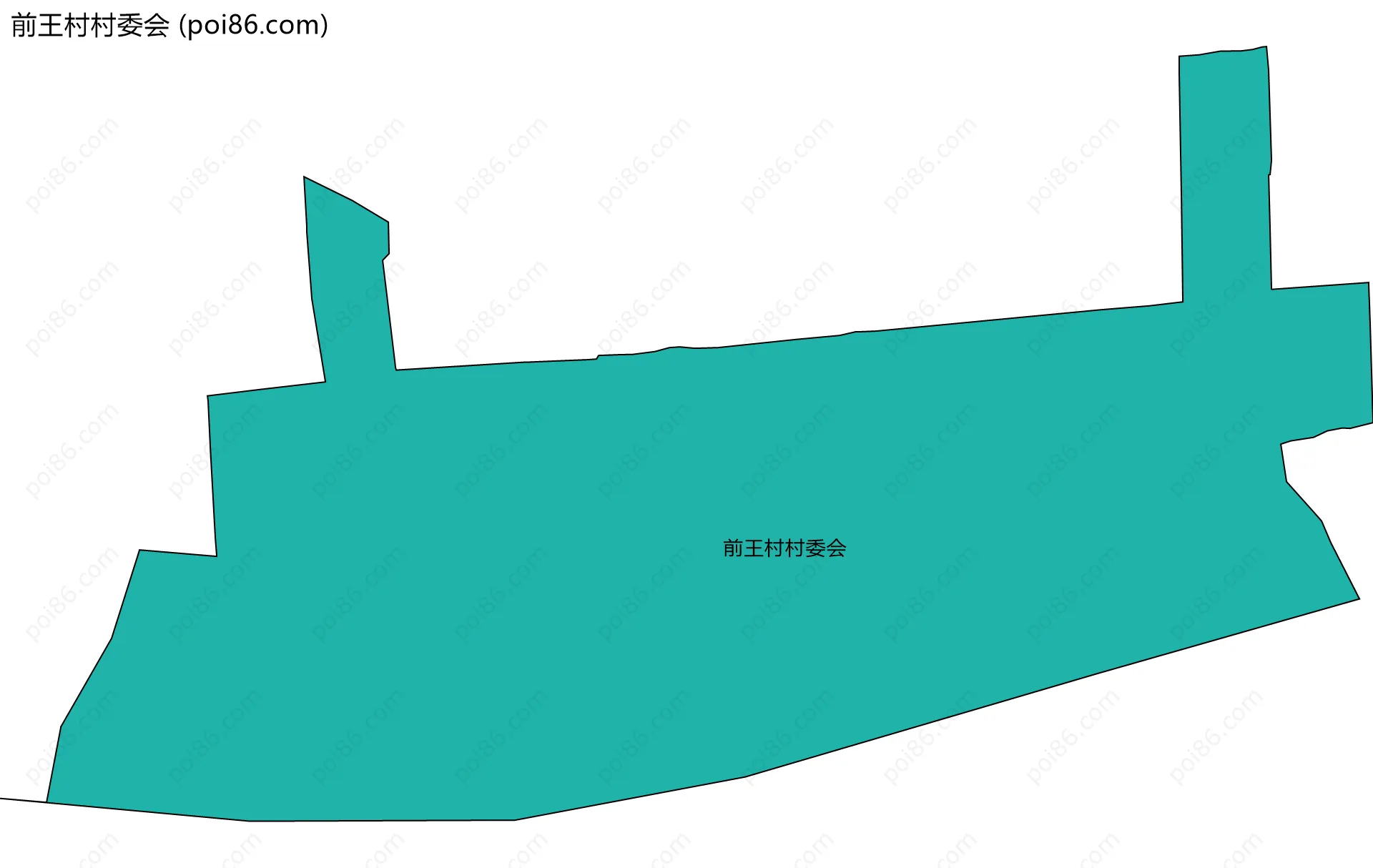 前王村村委会边界地图