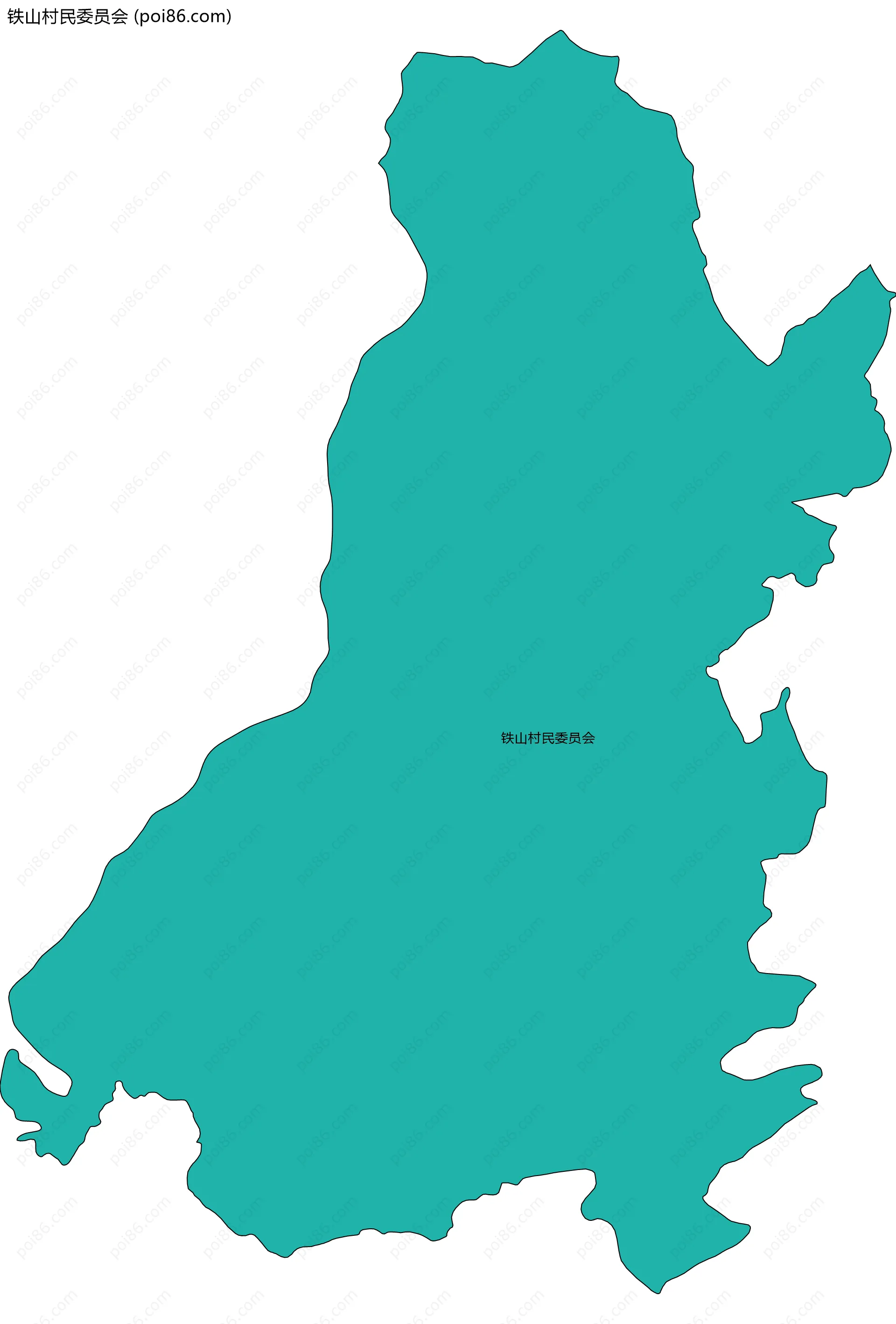 铁山村民委员会边界地图