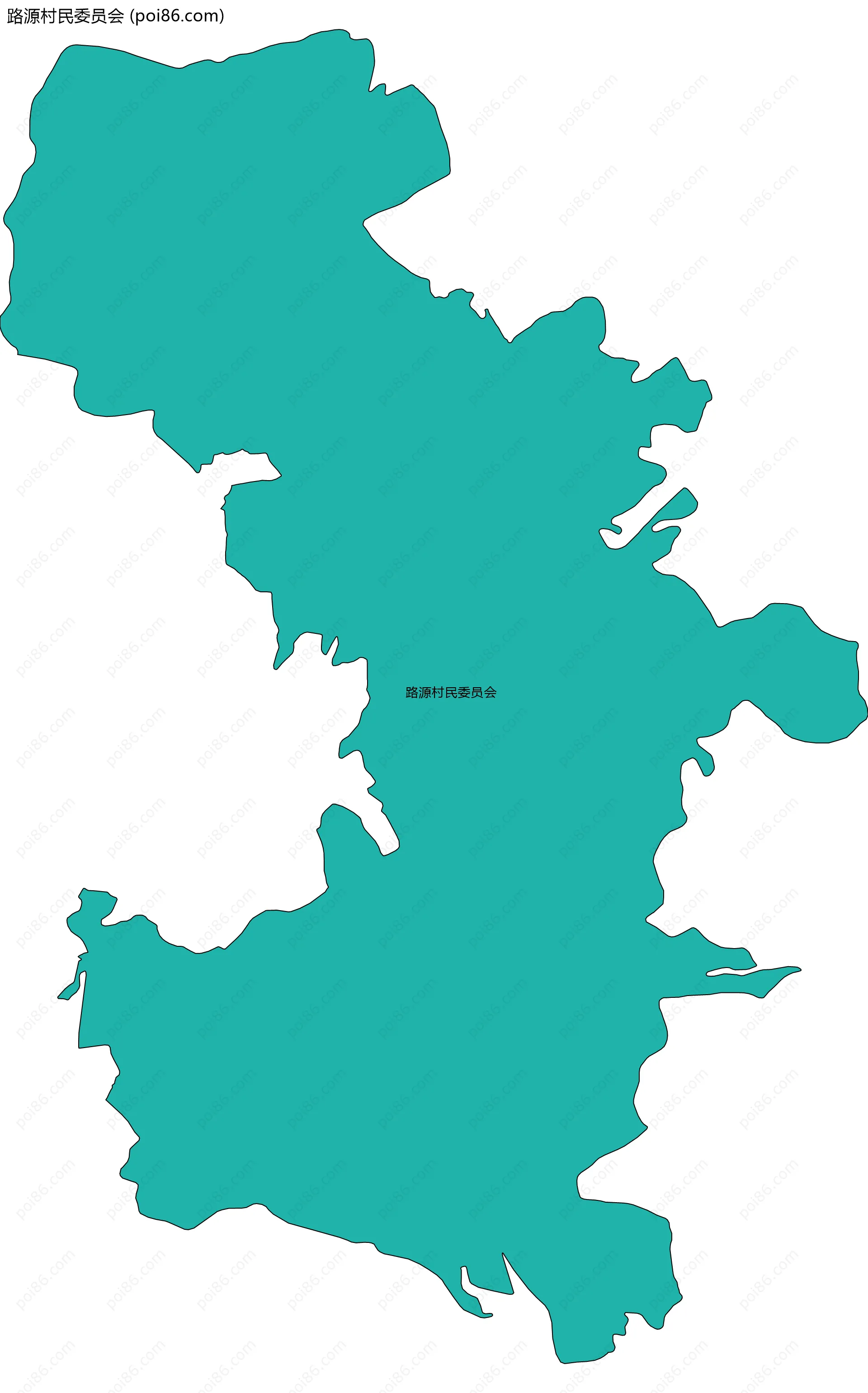 路源村民委员会边界地图