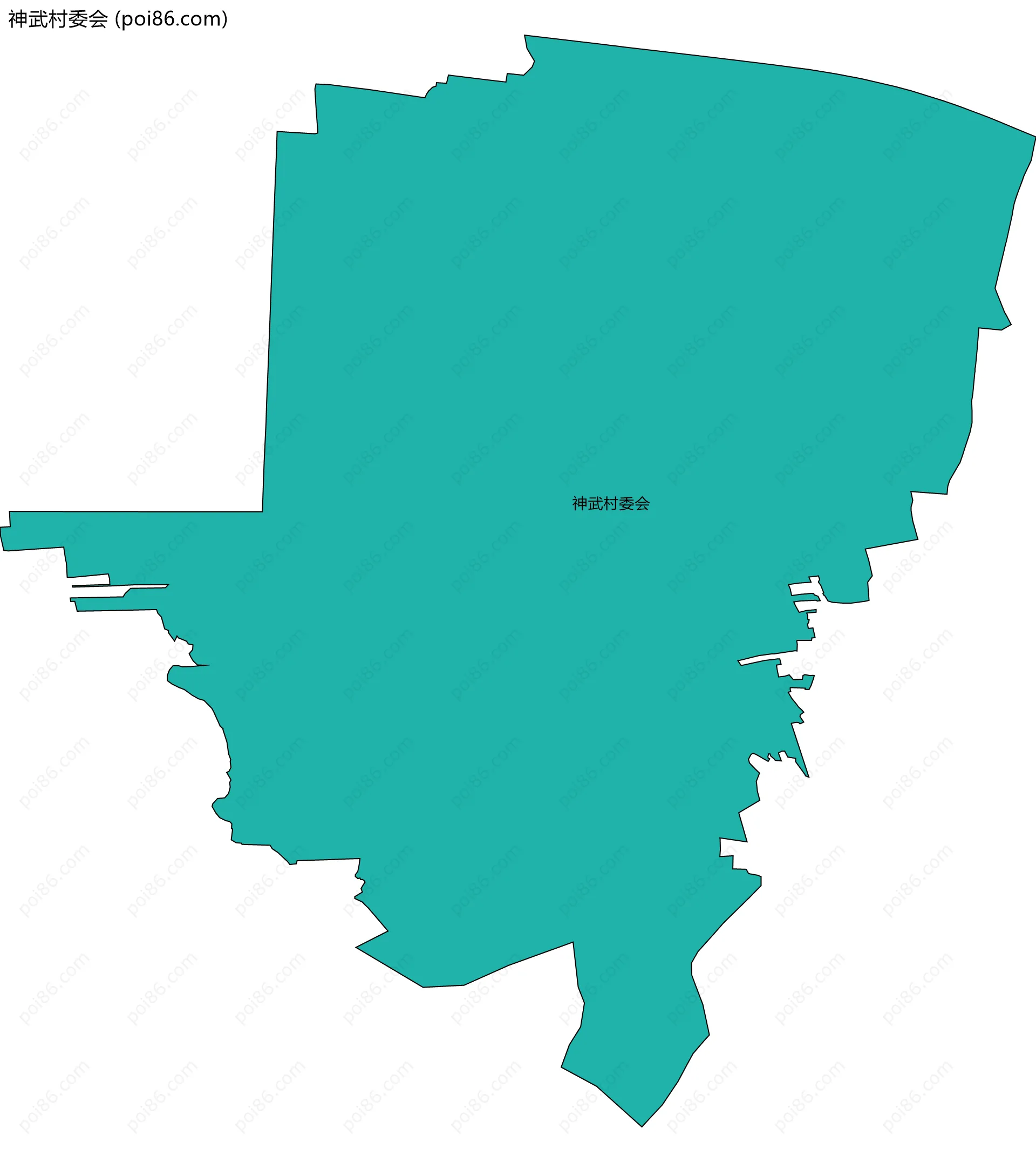 神武村委会边界地图