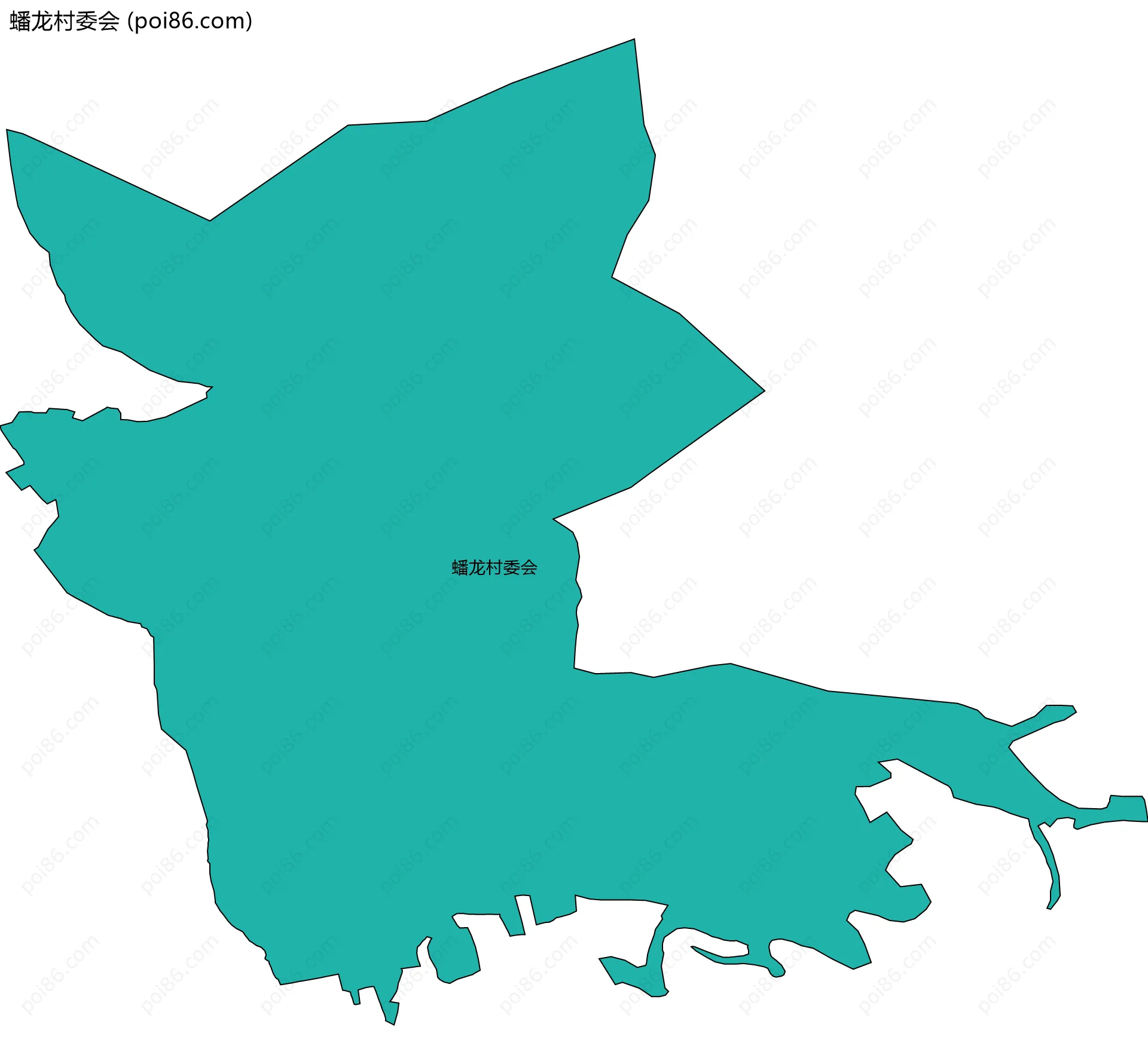 蟠龙村委会边界地图