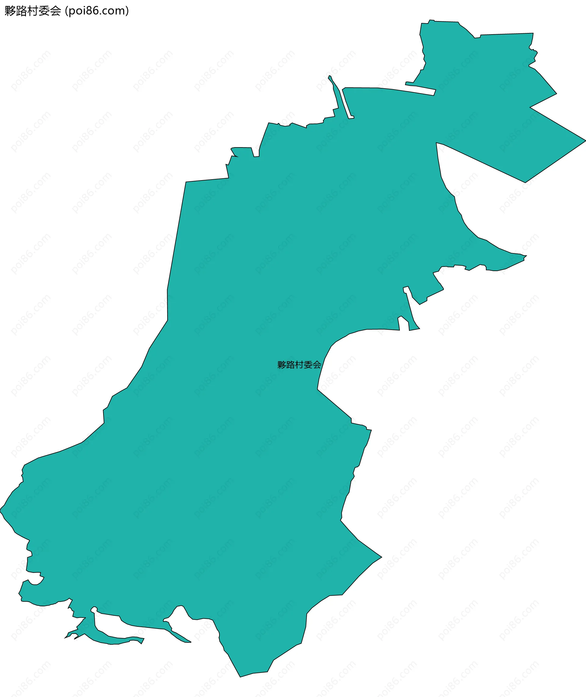 夥路村委会边界地图