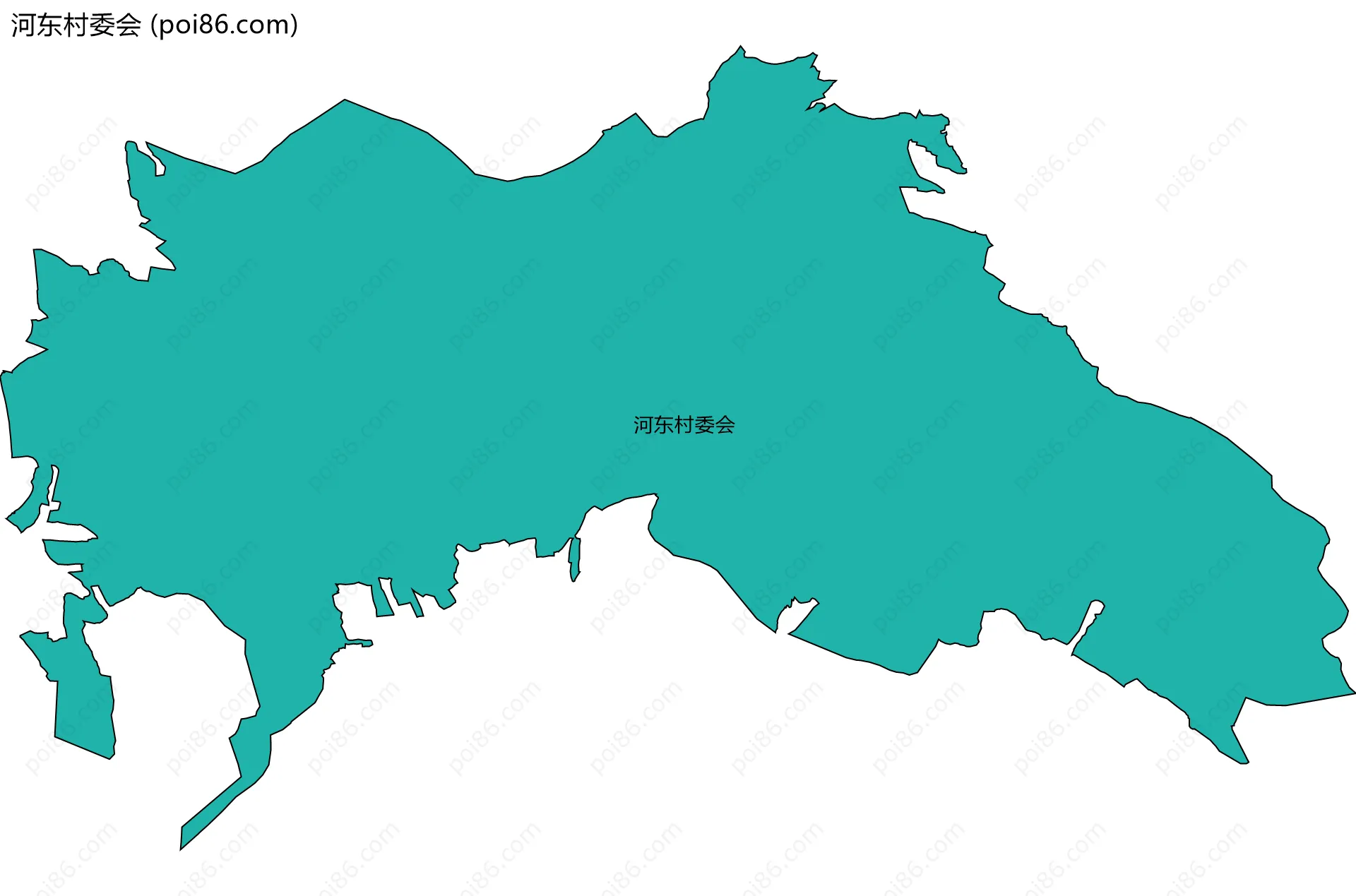 河东村委会边界地图