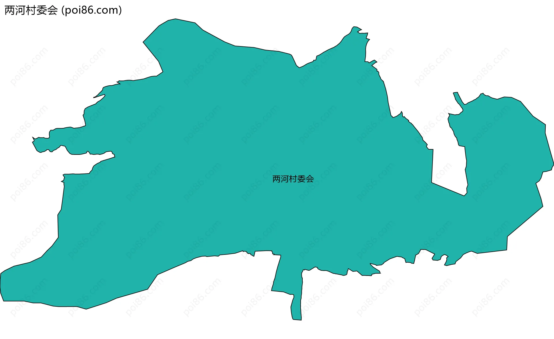 两河村委会边界地图