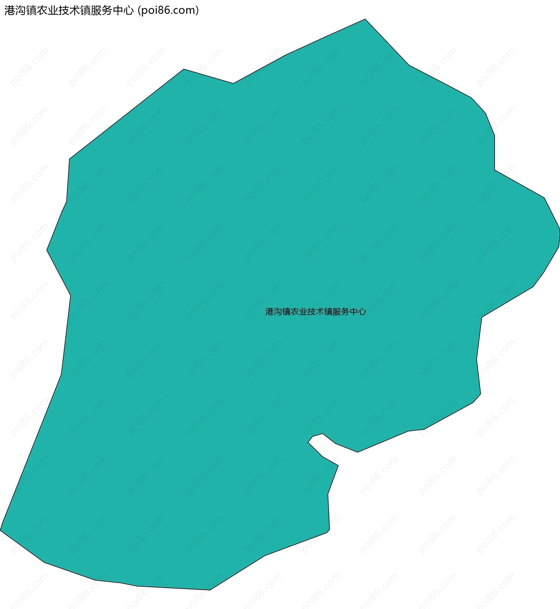 港沟镇农业技术镇服务中心边界地图
