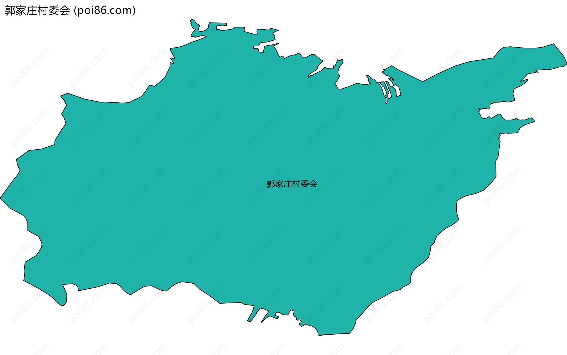 郭家庄村委会边界地图