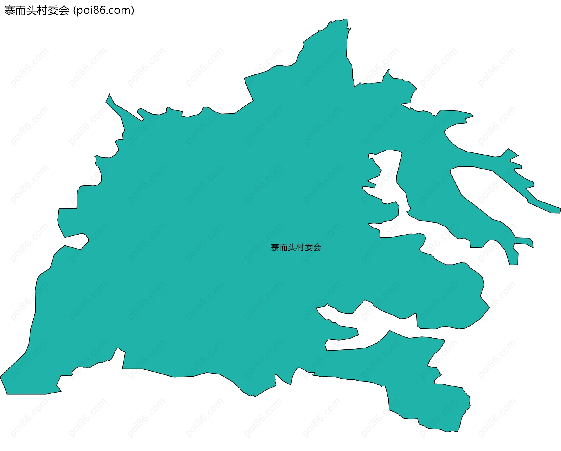 寨而头村委会边界地图