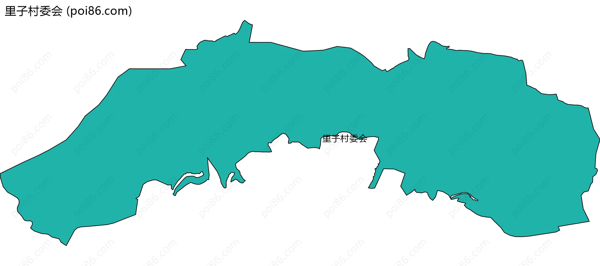里子村委会边界地图