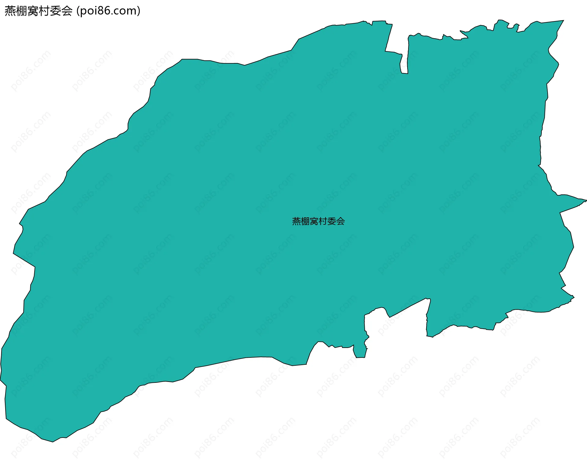 燕棚窝村委会边界地图