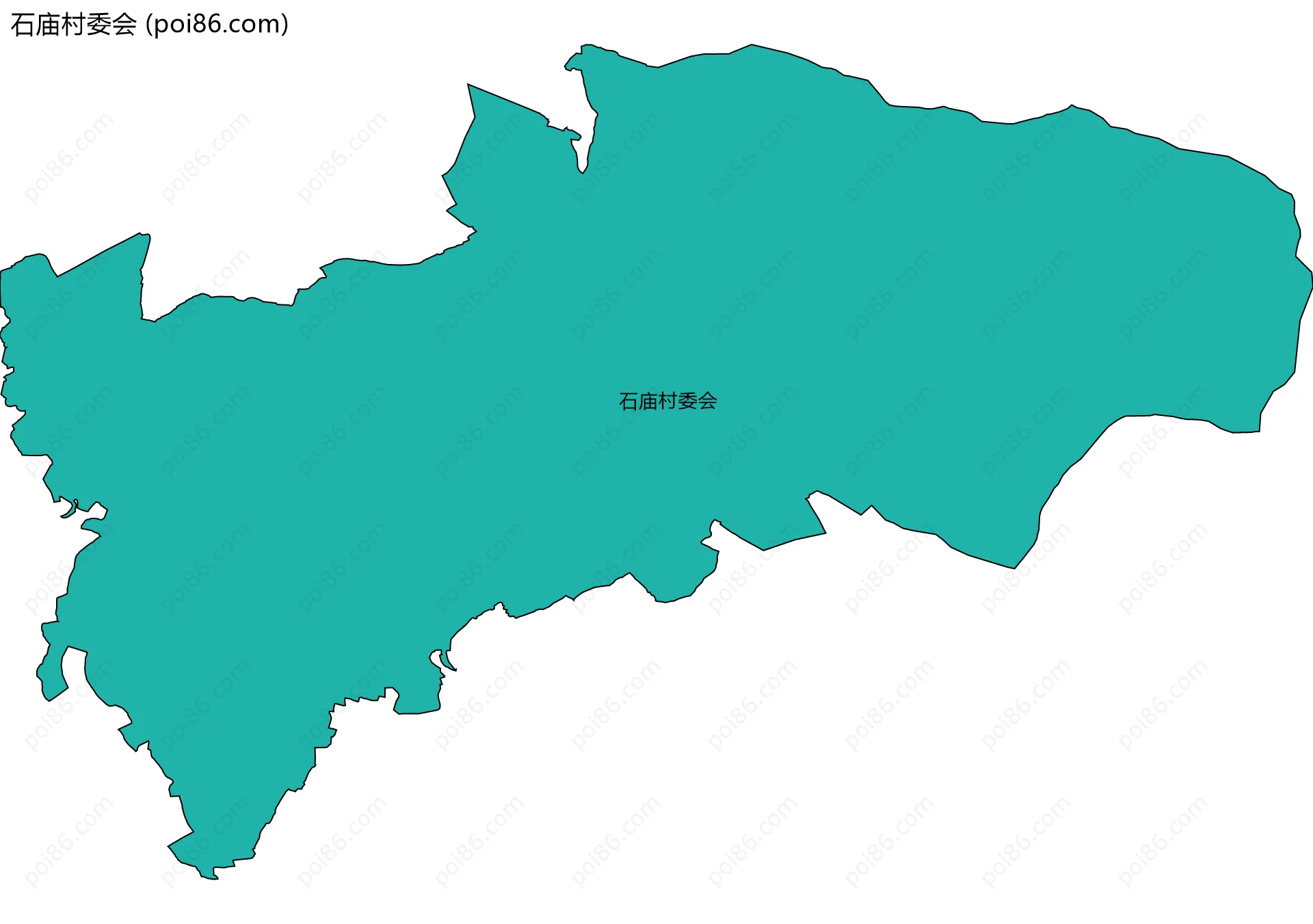 石庙村委会边界地图