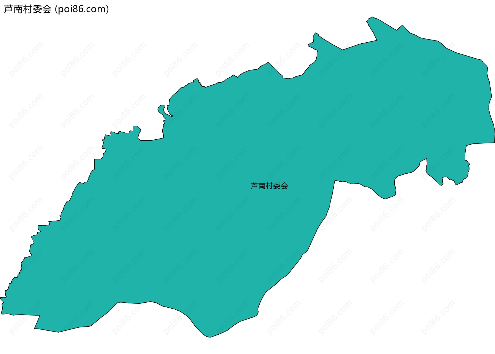 芦南村委会边界地图