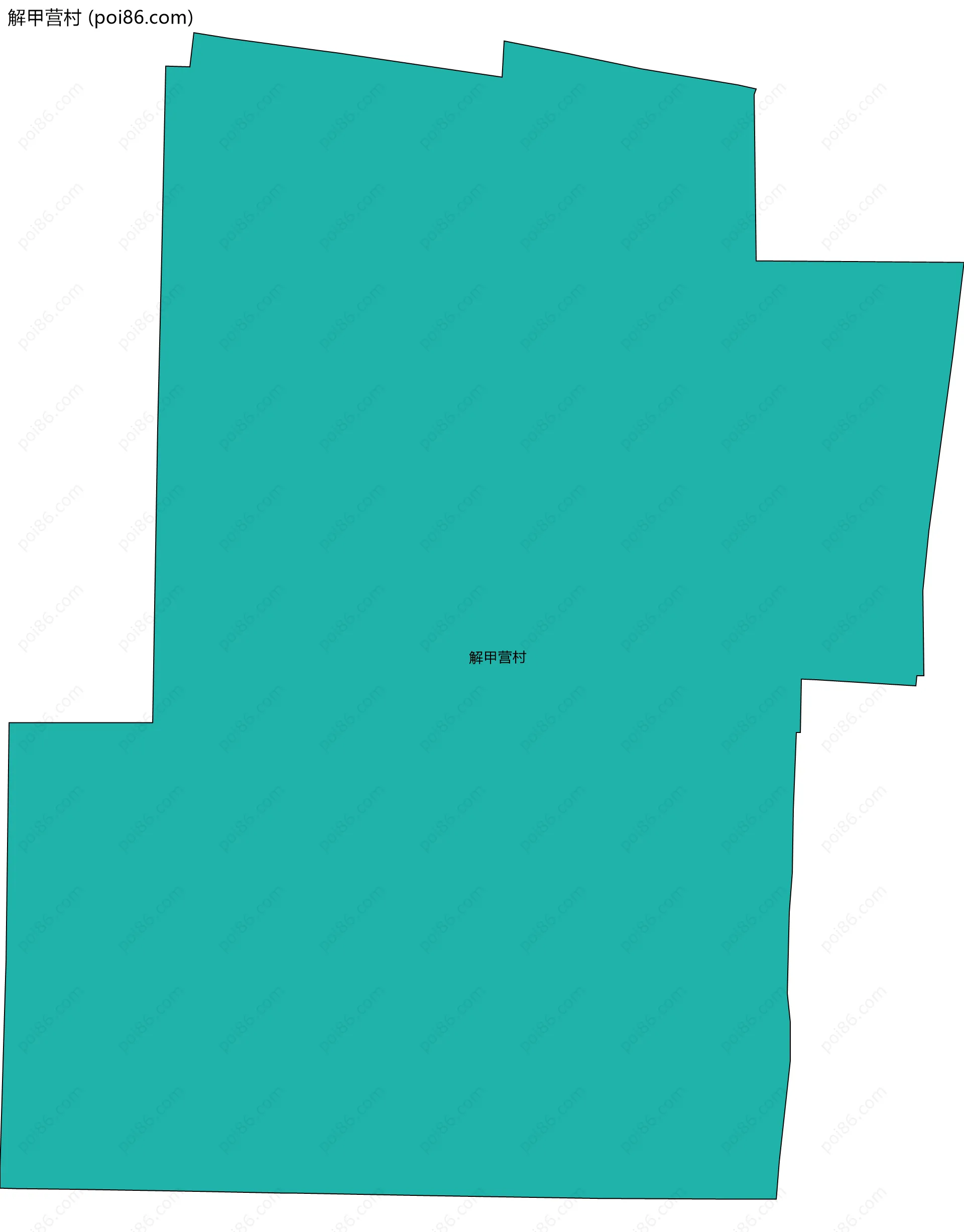 解甲营村边界地图