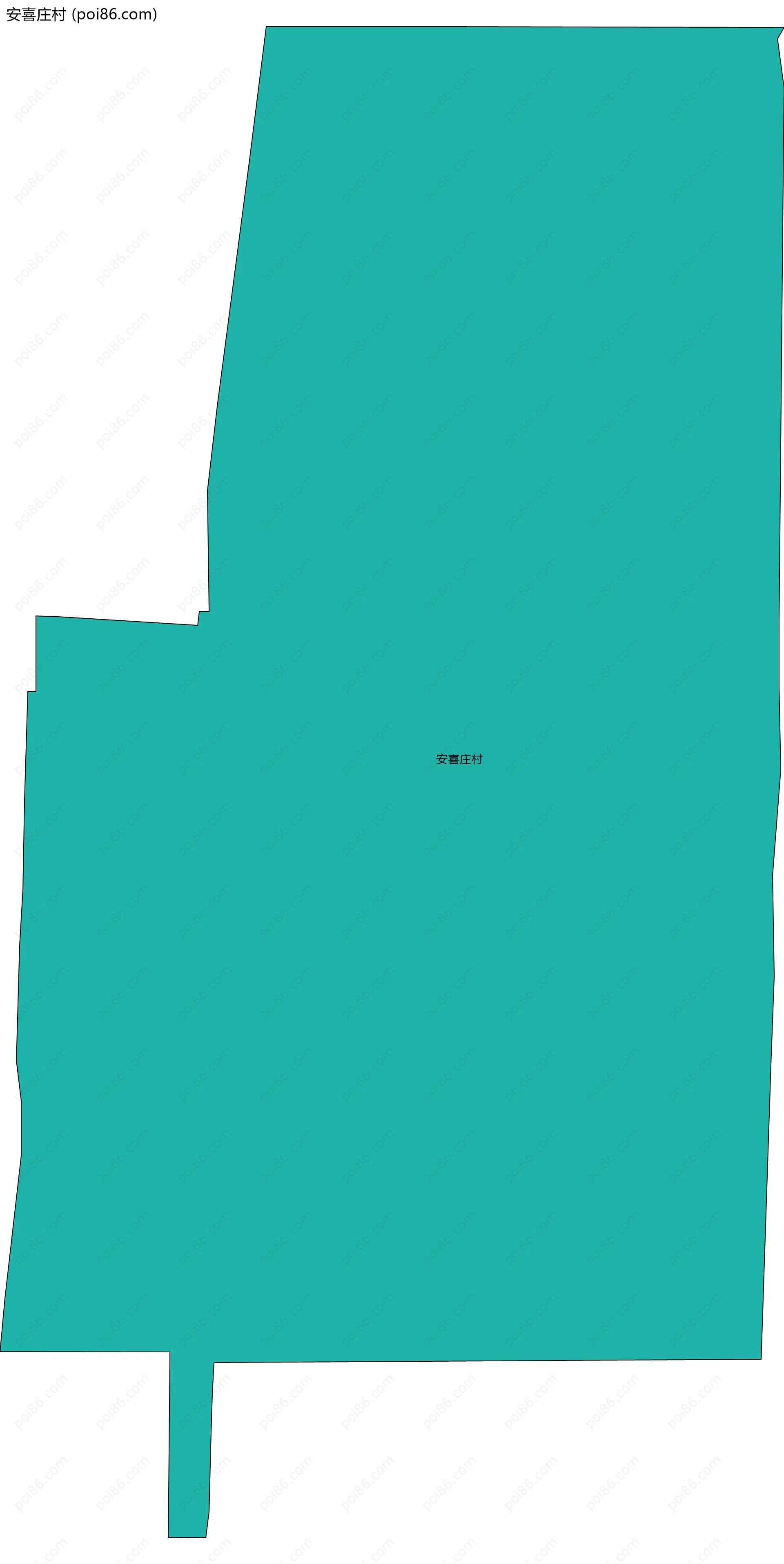 安喜庄村边界地图