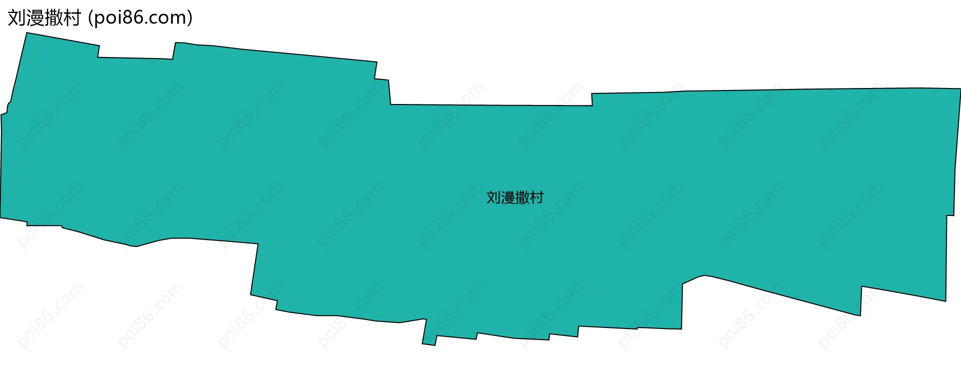 刘漫撒村边界地图