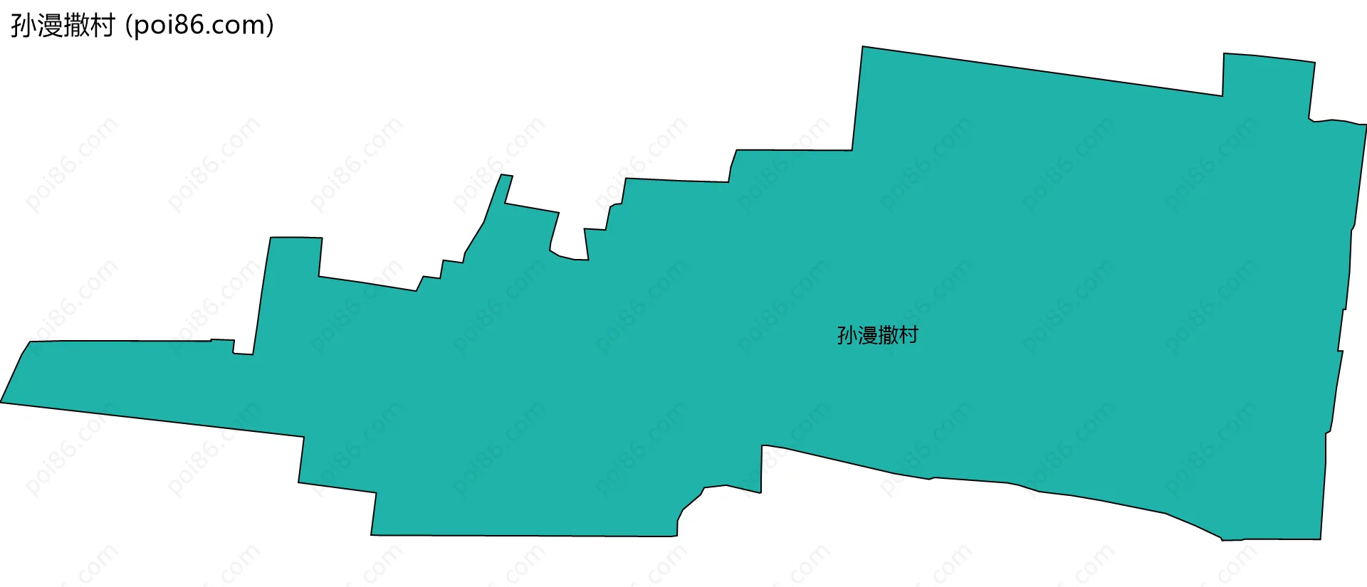 孙漫撒村边界地图