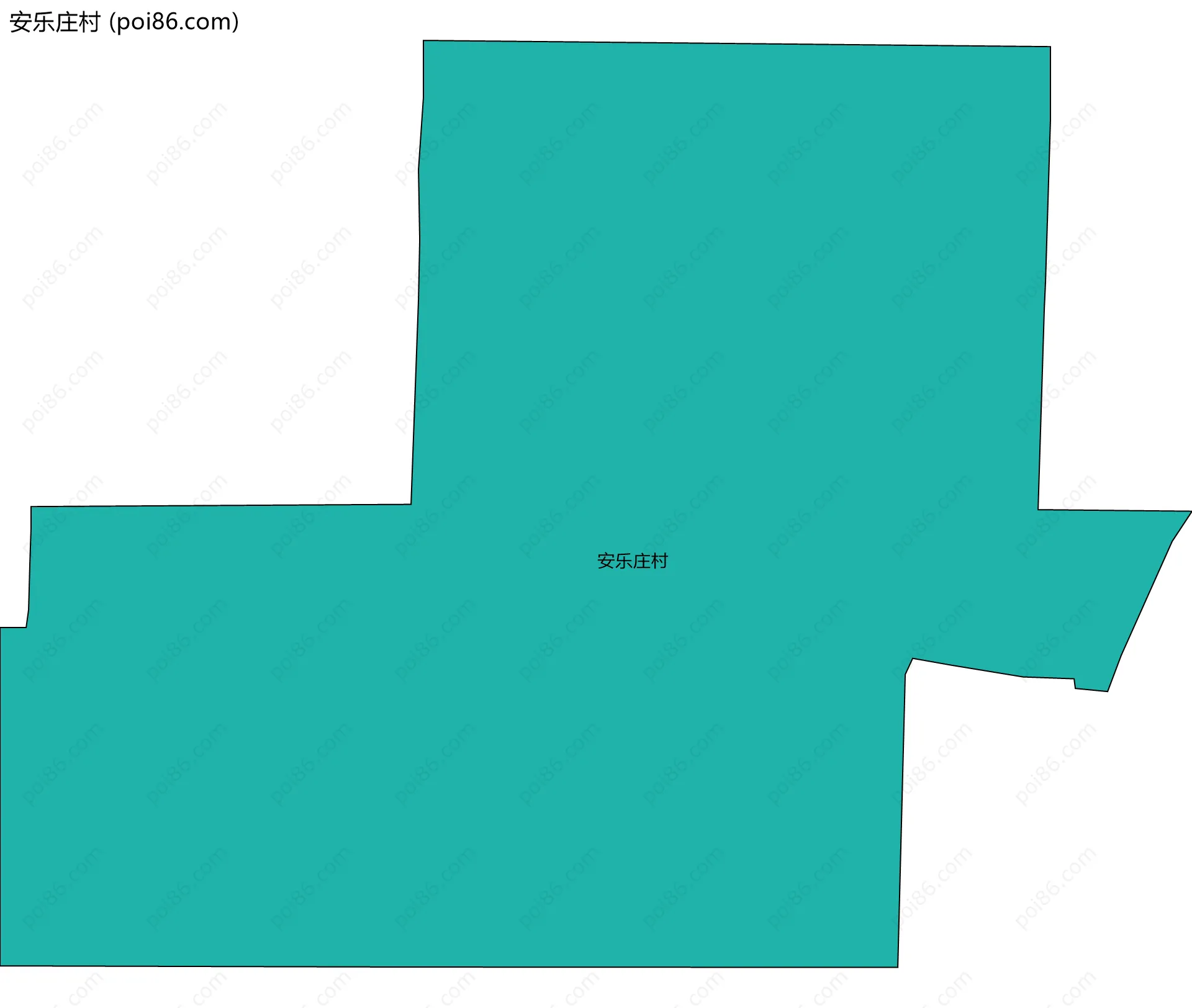 安乐庄村边界地图