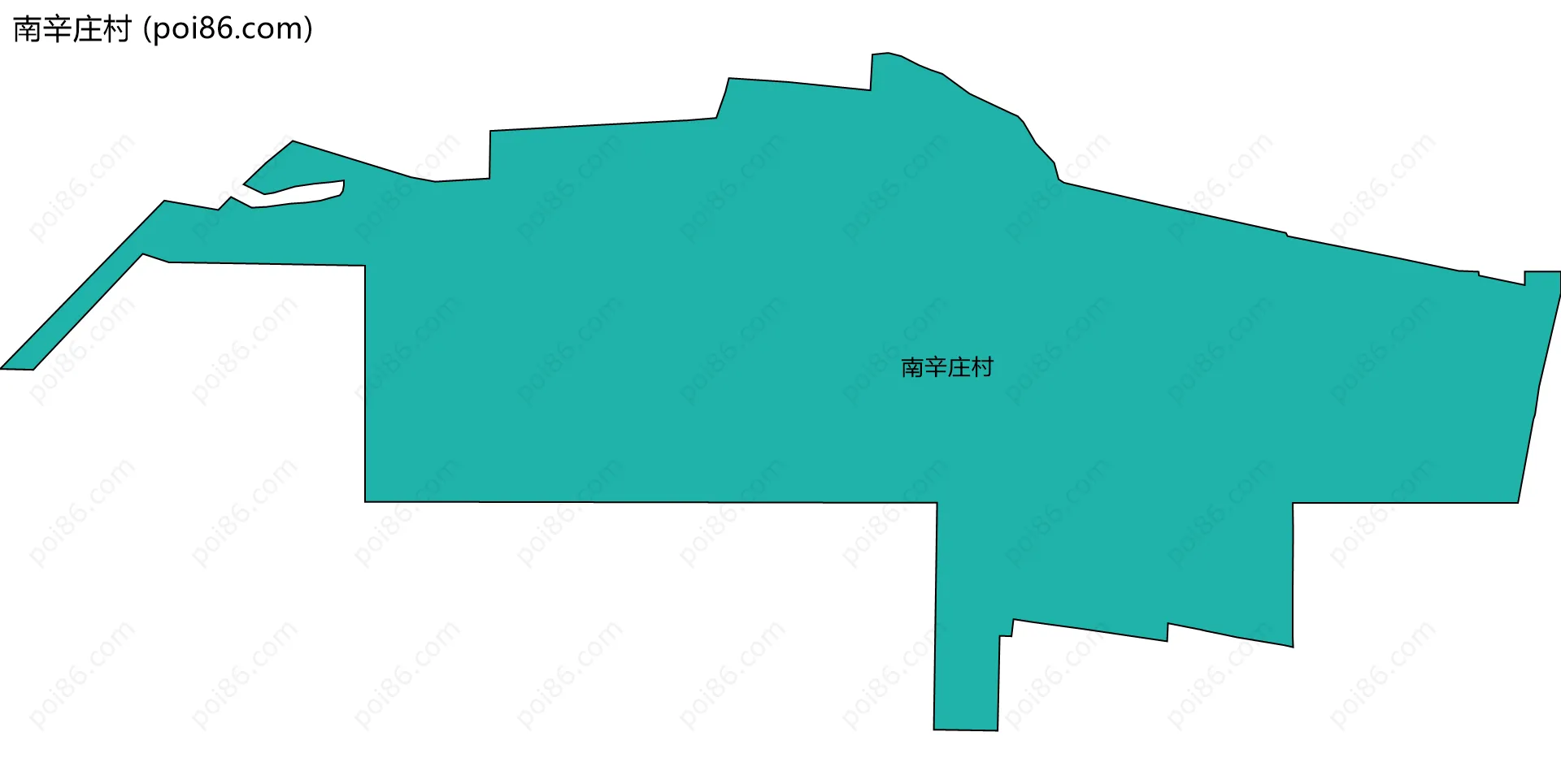 南辛庄村边界地图