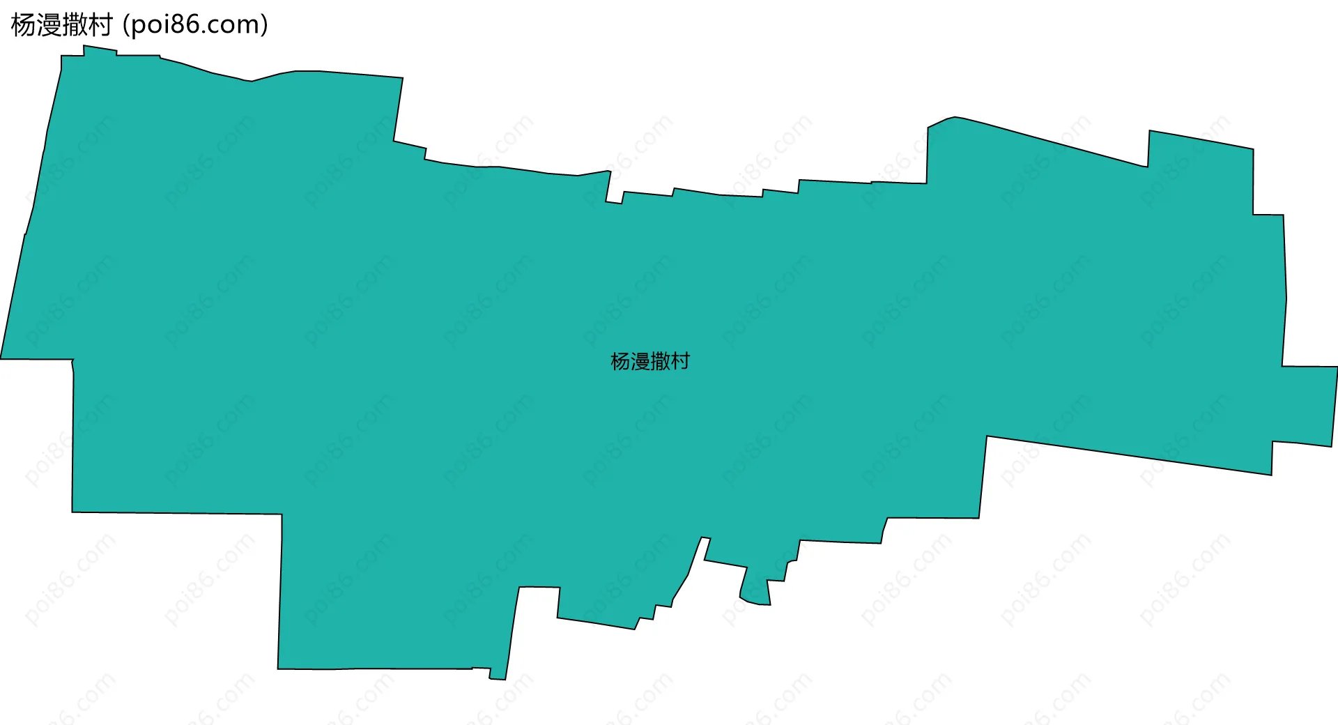 杨漫撒村边界地图