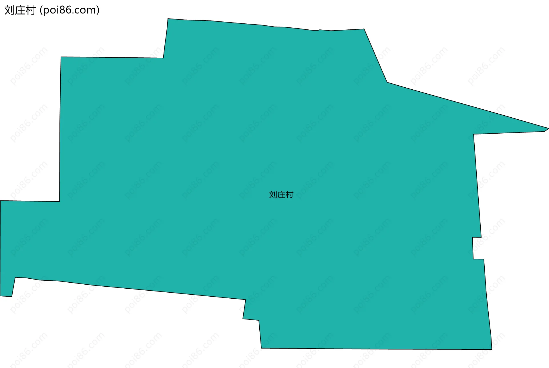 刘庄村边界地图