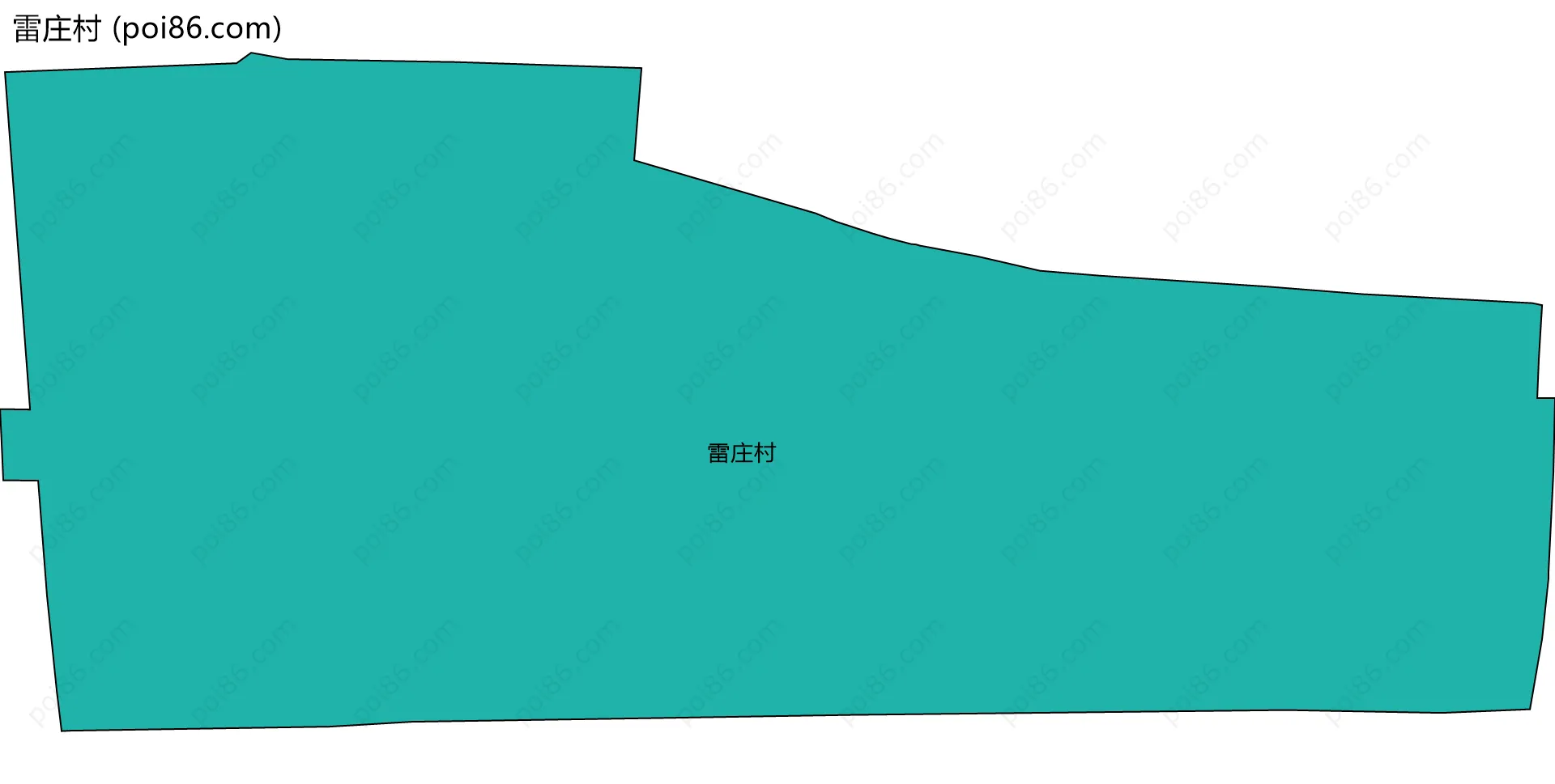 雷庄村边界地图