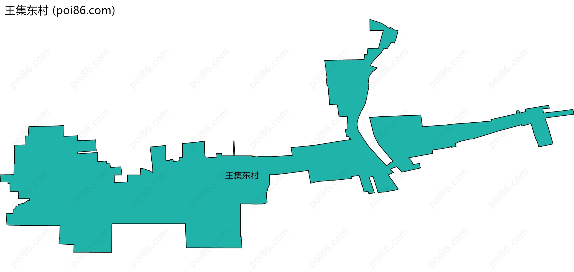 王集东村边界地图