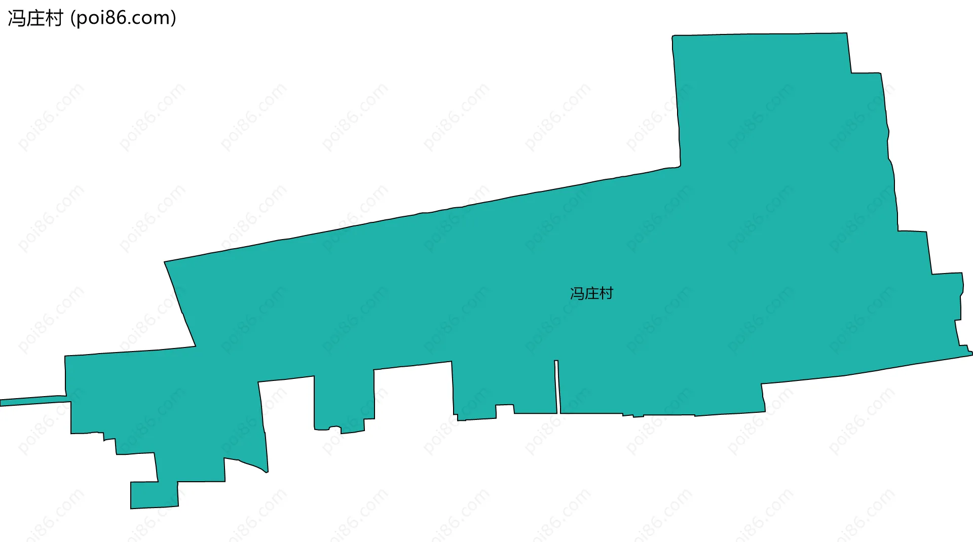冯庄村边界地图