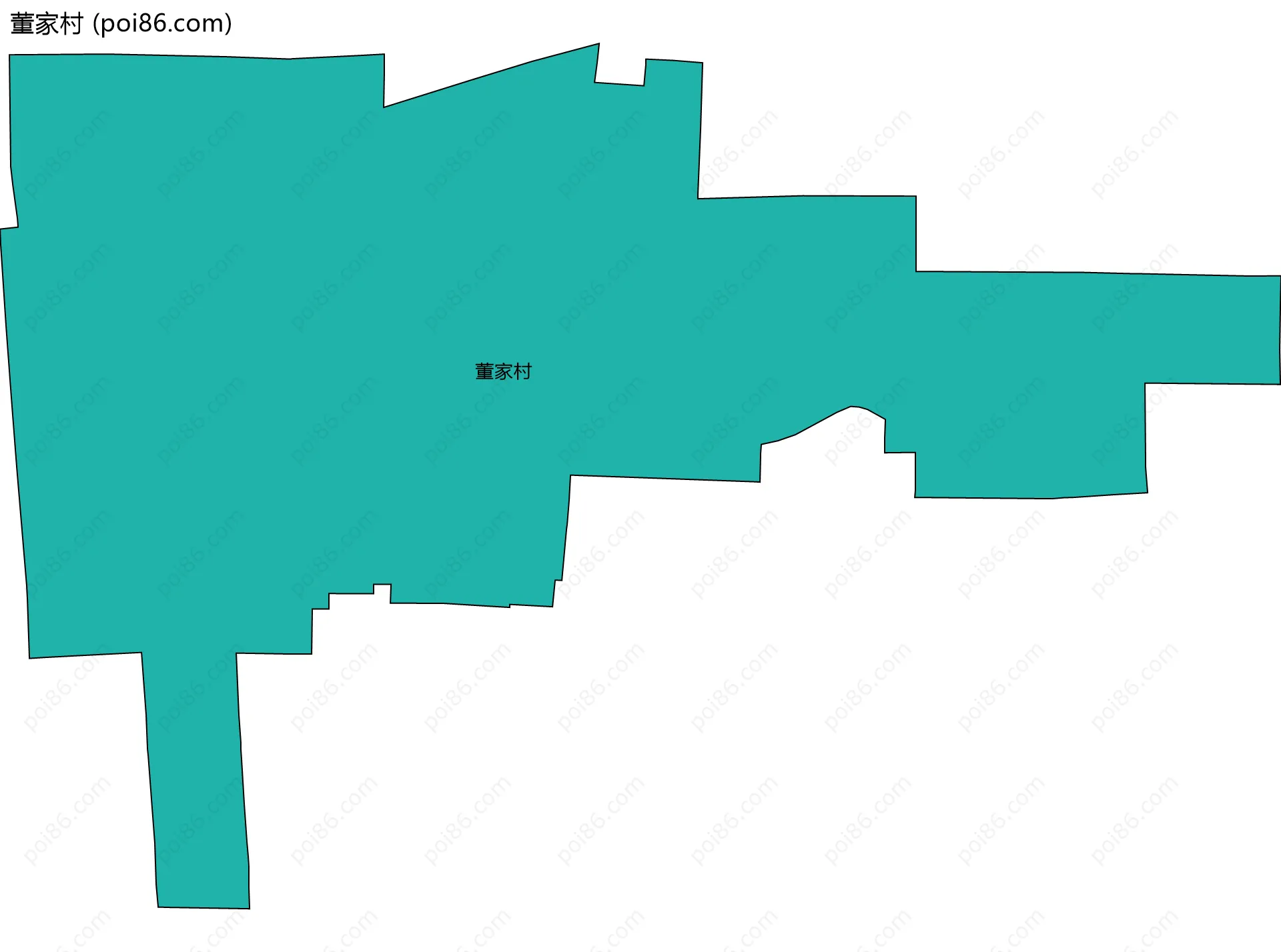 董家村边界地图