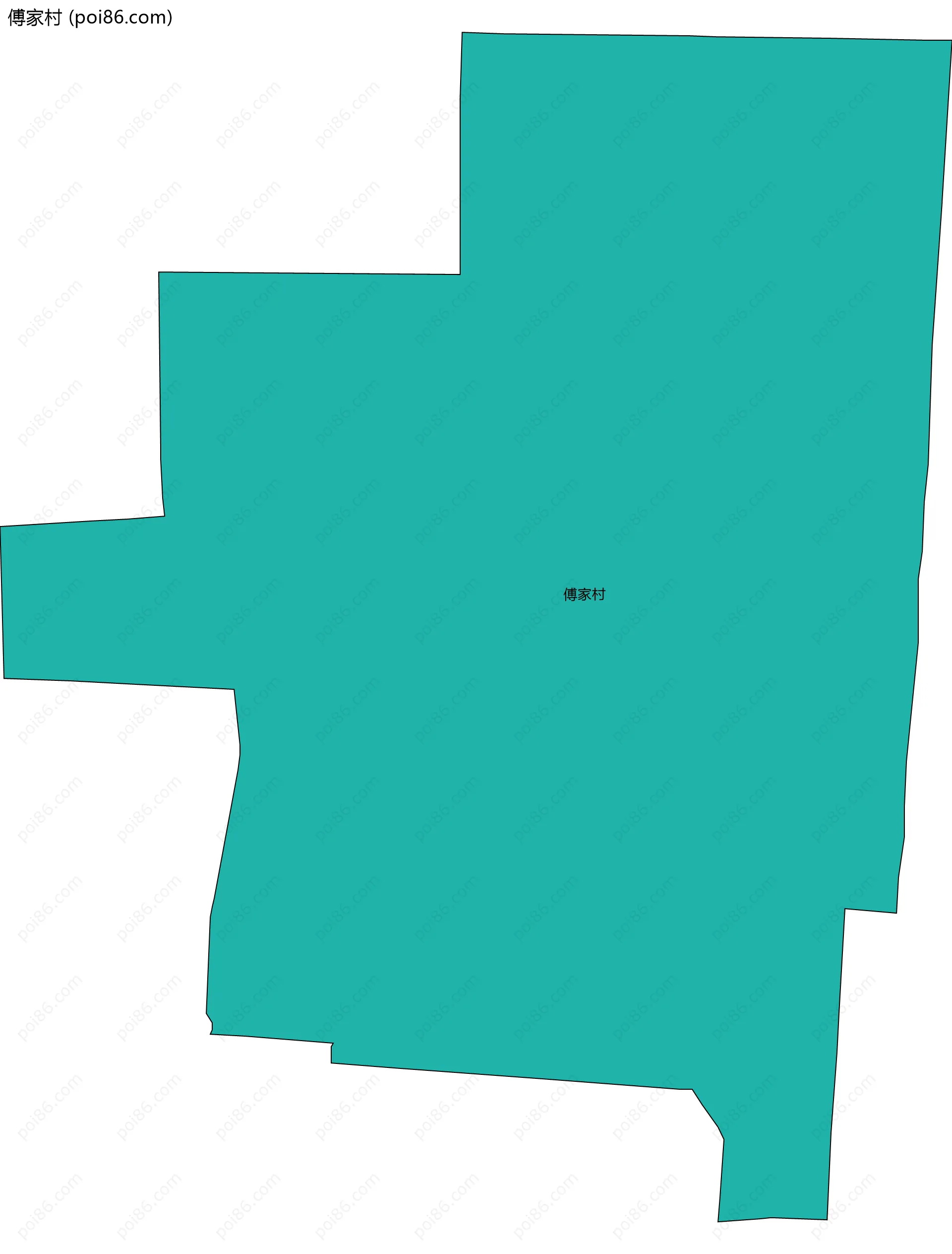 傅家村边界地图