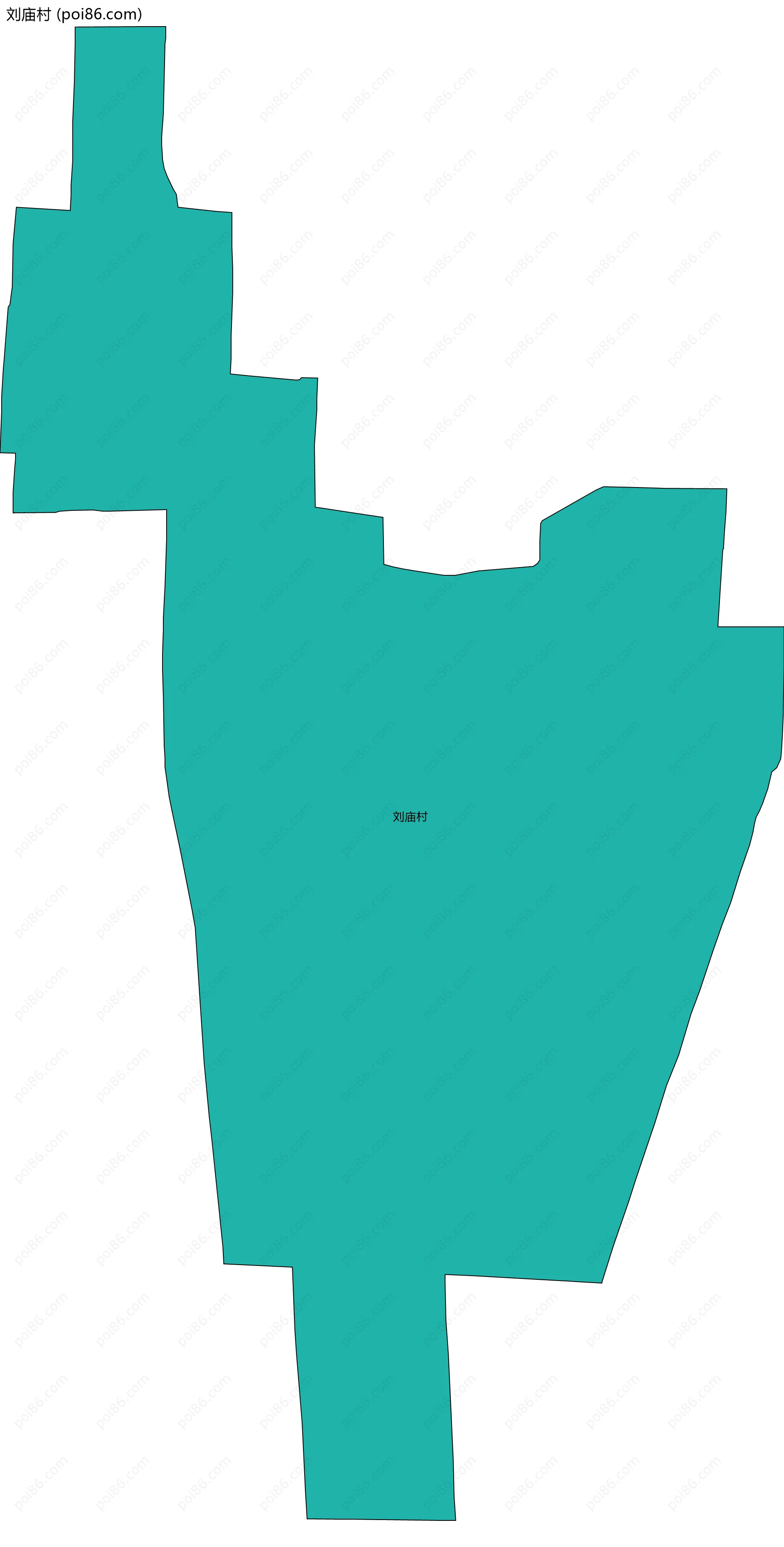 刘庙村边界地图