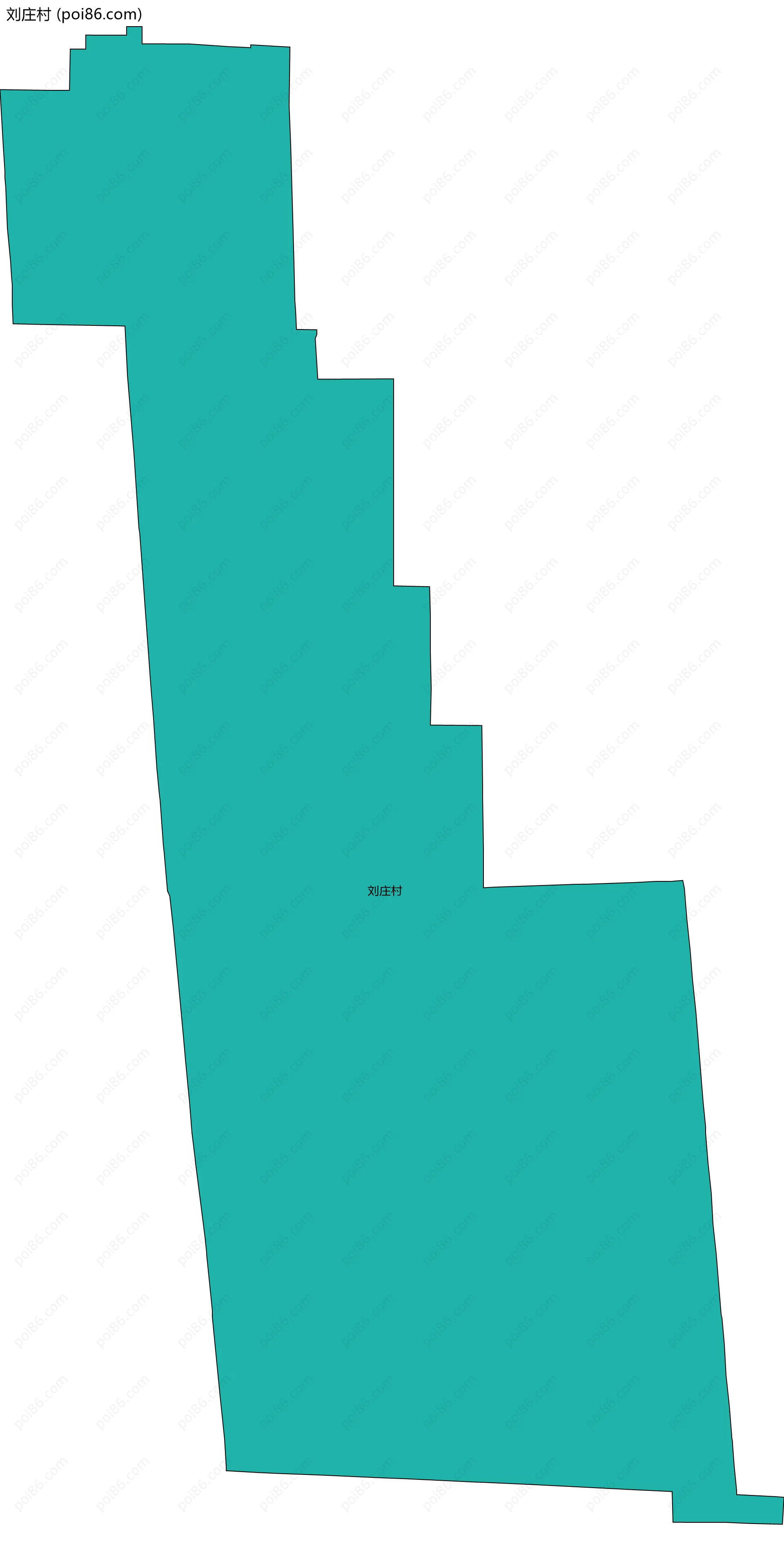 刘庄村边界地图