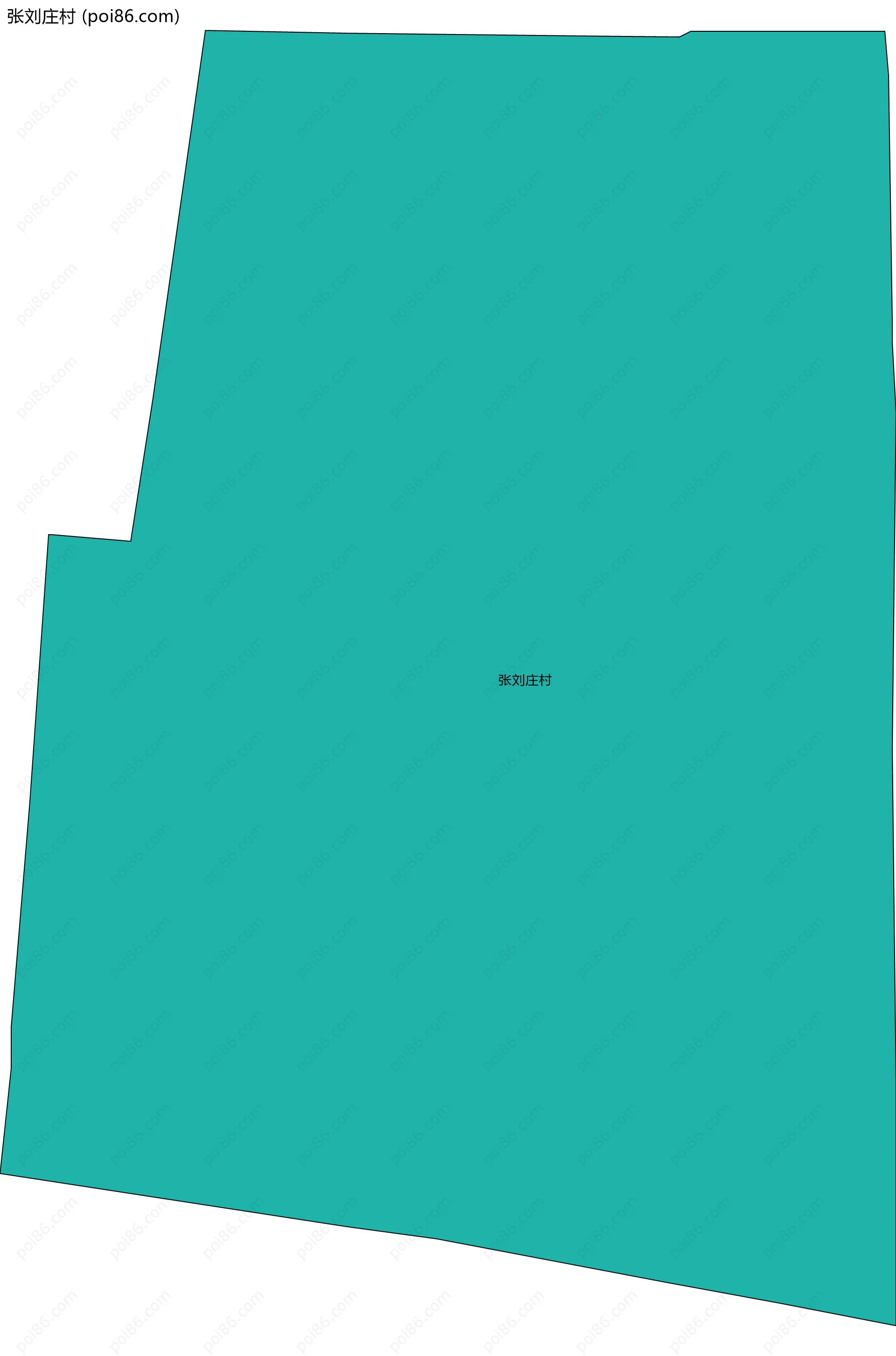 张刘庄村边界地图