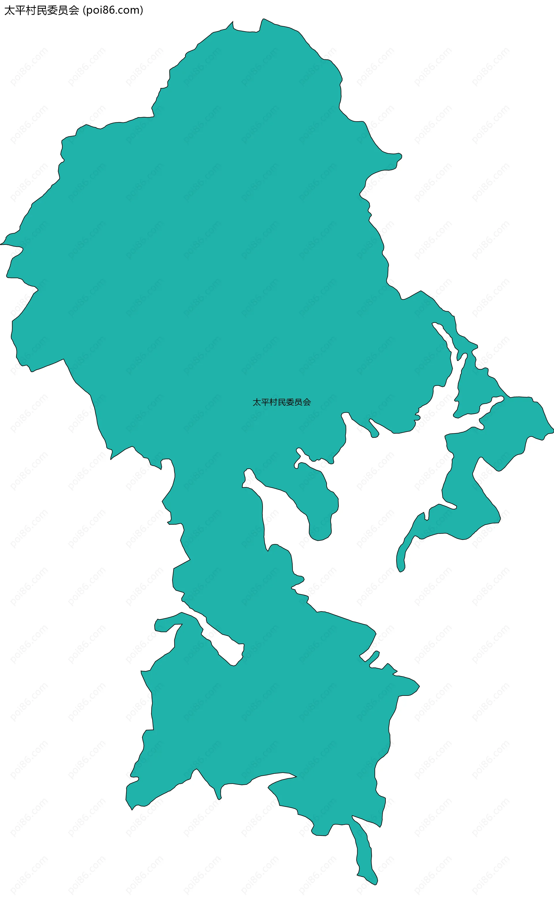 太平村民委员会边界地图