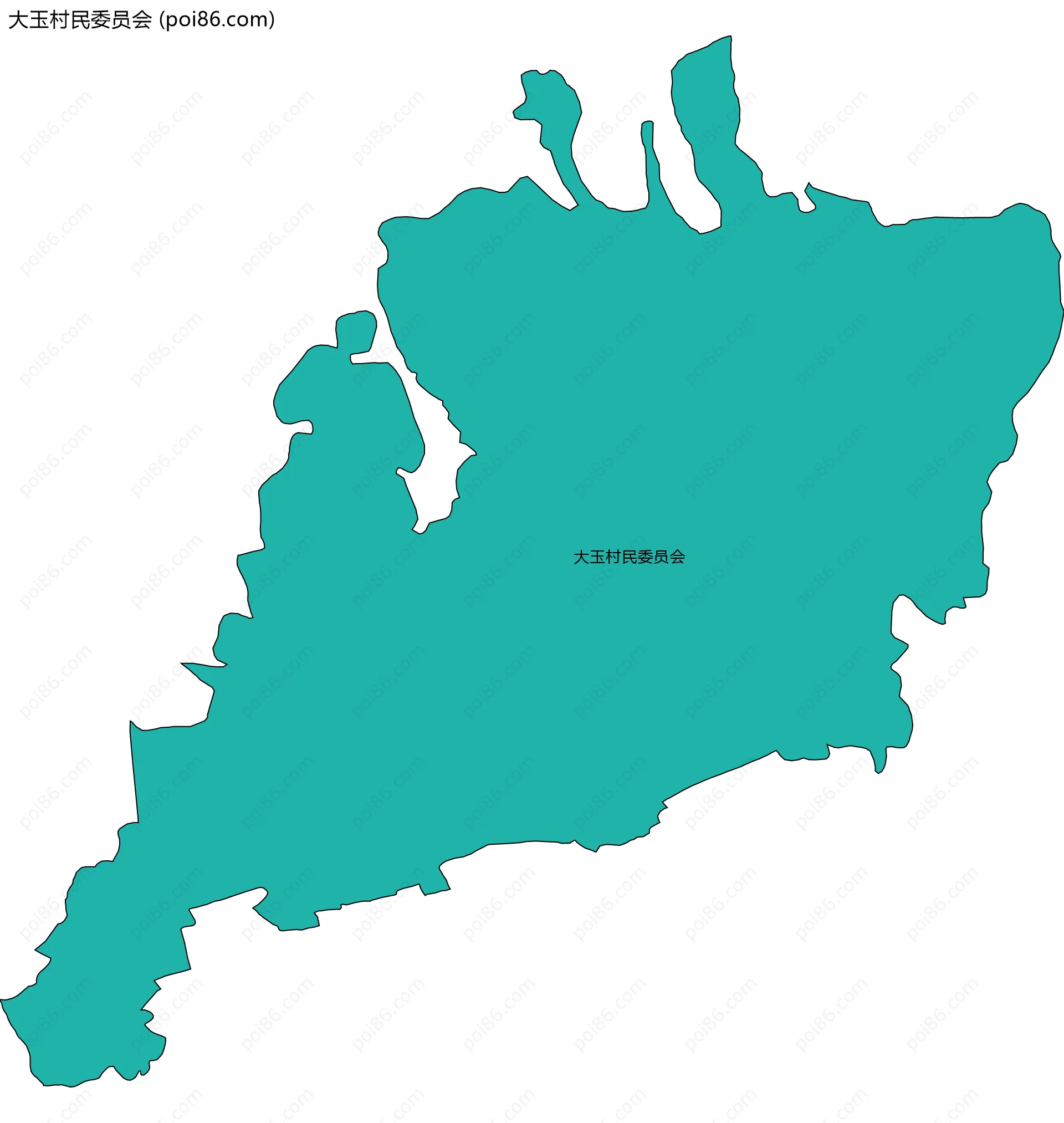 大玉村民委员会边界地图
