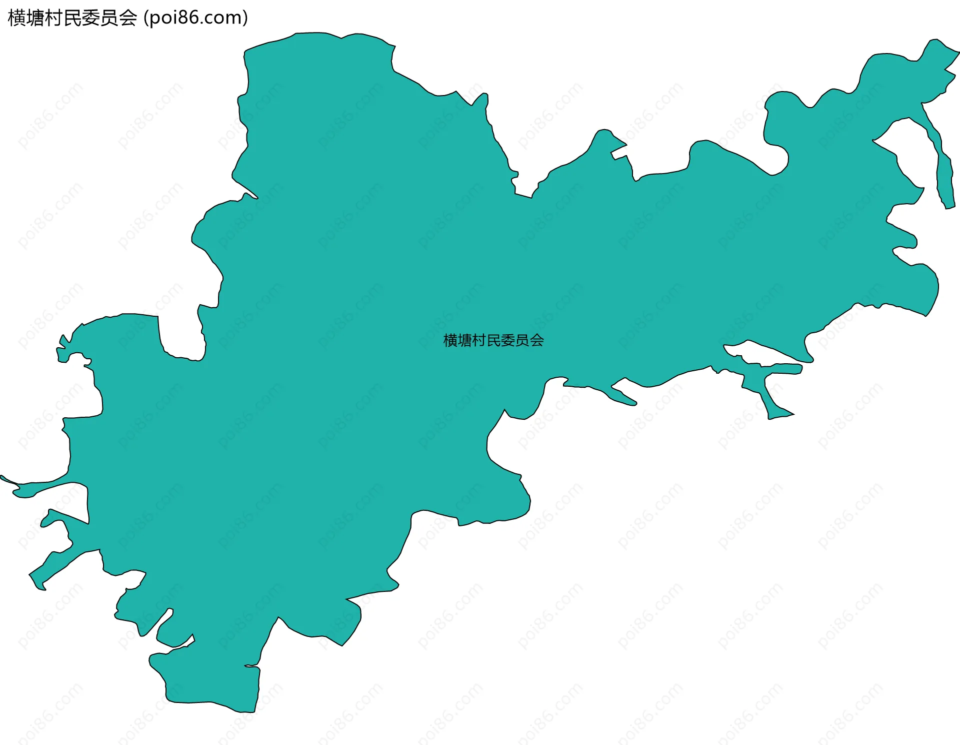 横塘村民委员会边界地图
