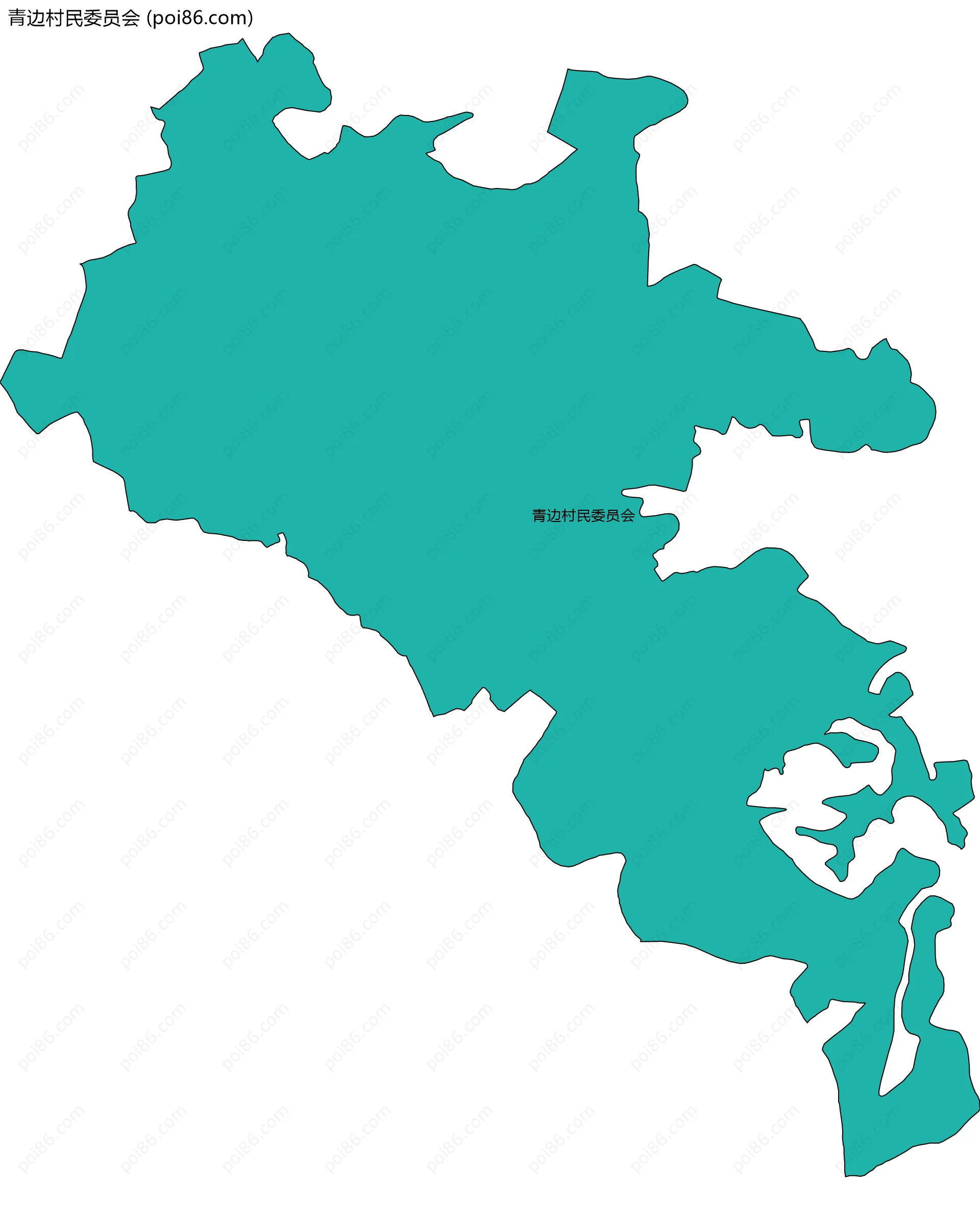 青边村民委员会边界地图