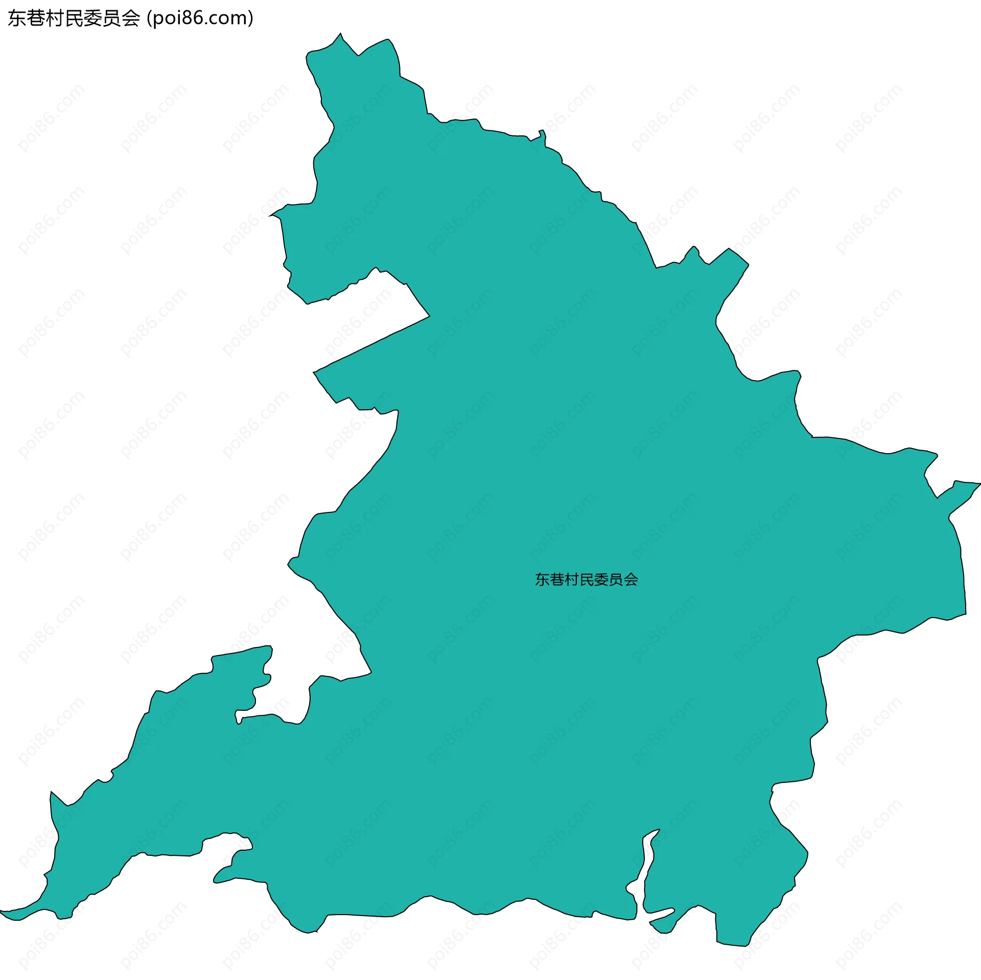 东巷村民委员会边界地图