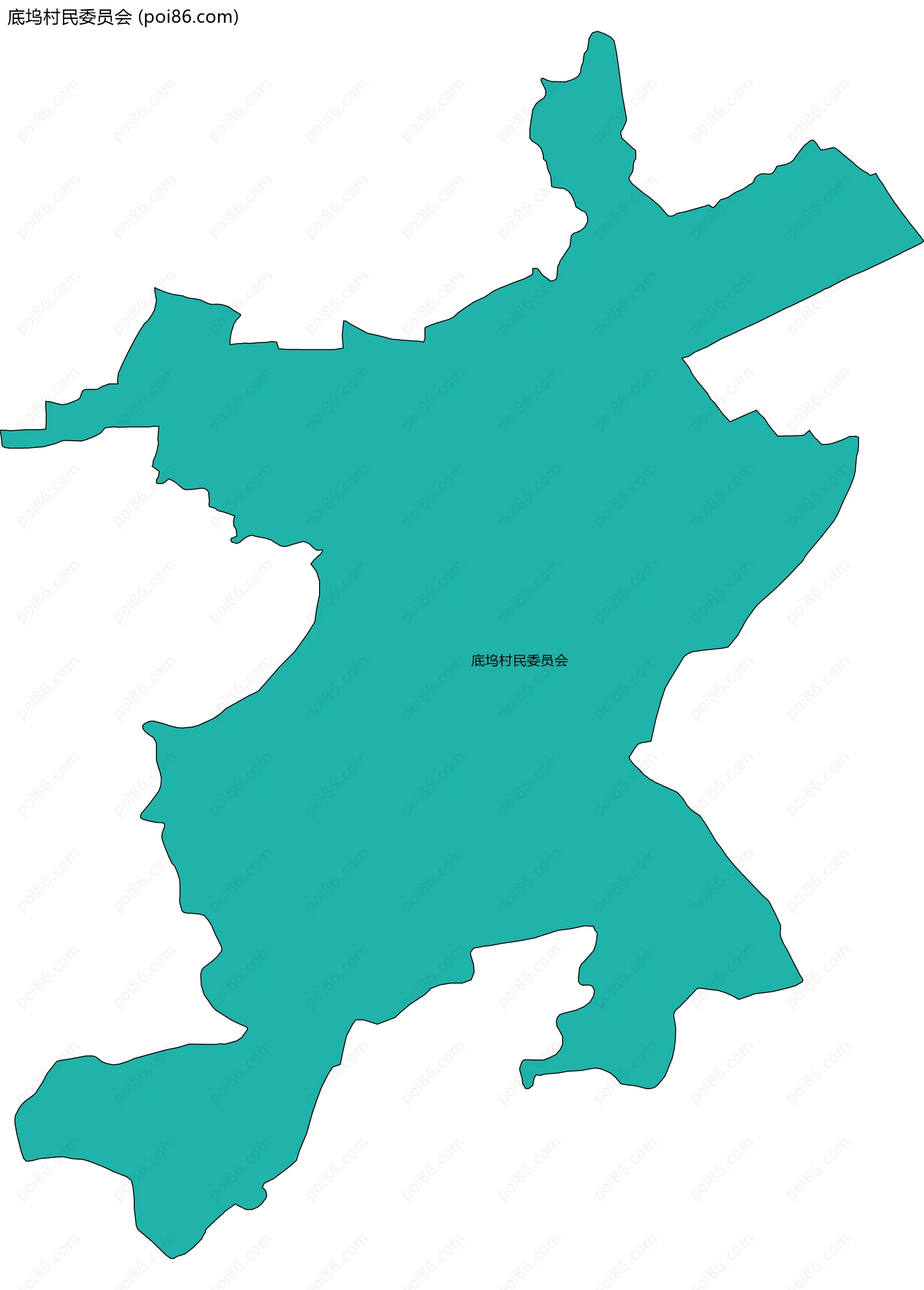 底坞村民委员会边界地图