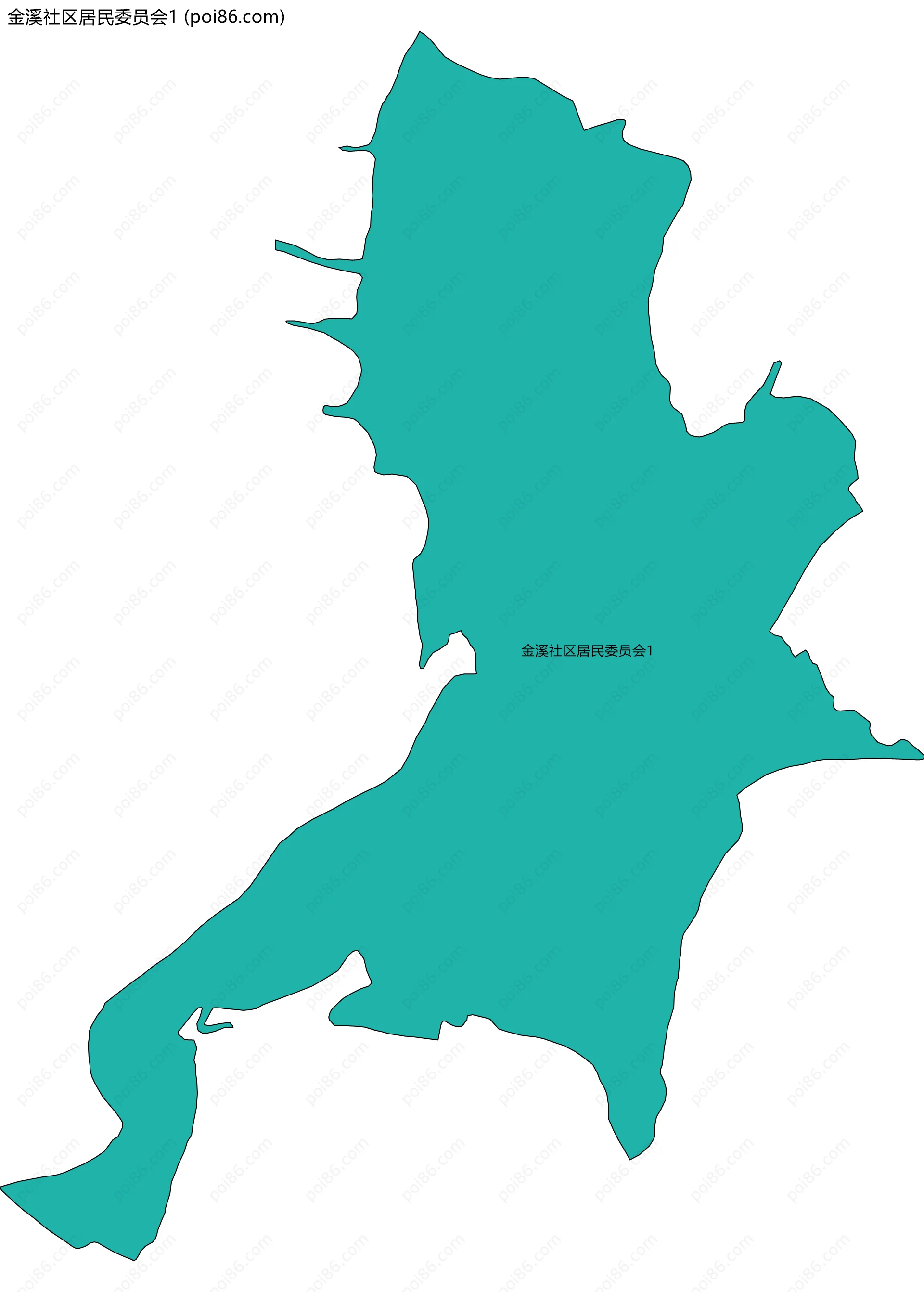 金溪社区居民委员会1边界地图