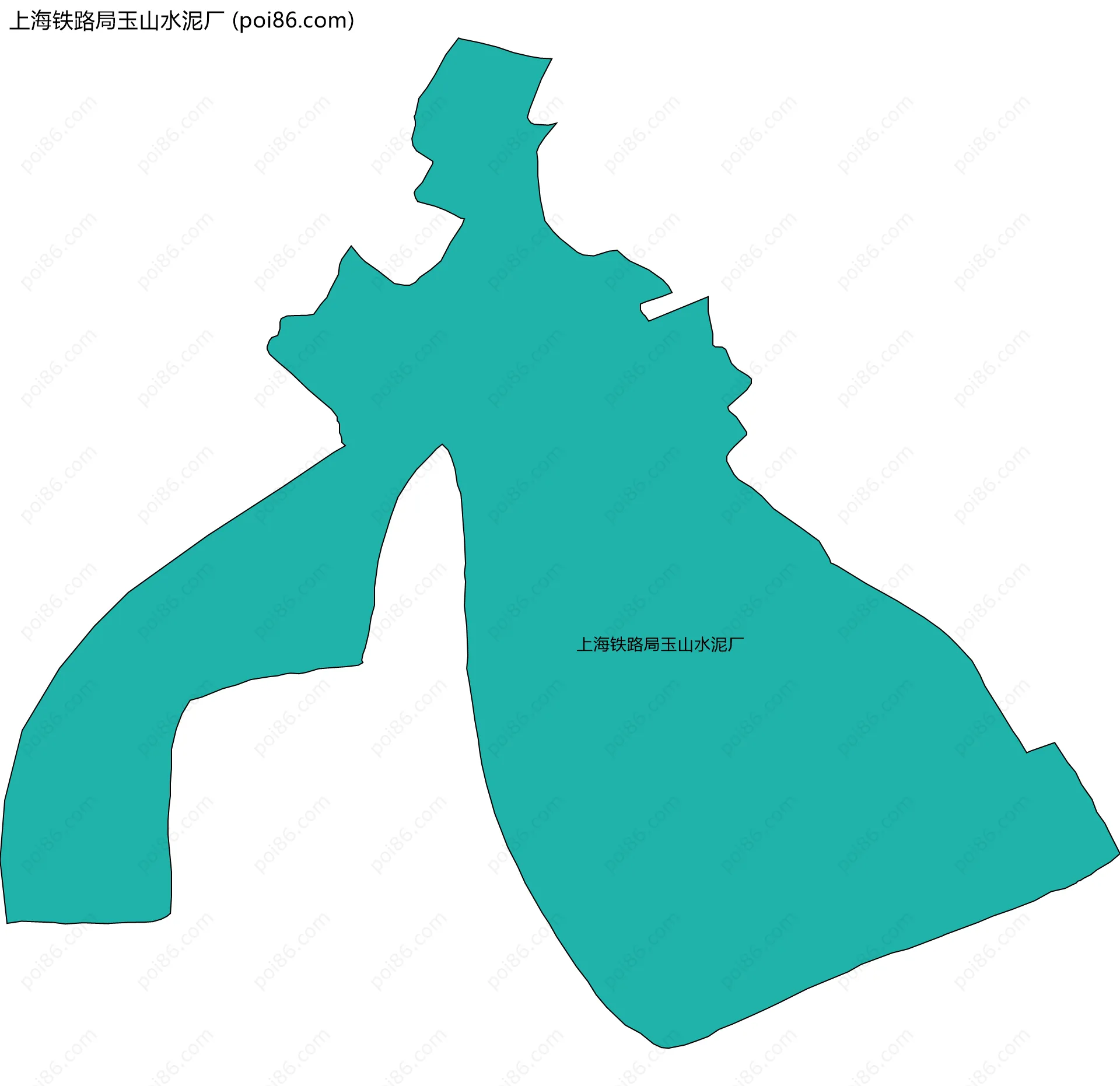 上海铁路局玉山水泥厂边界地图