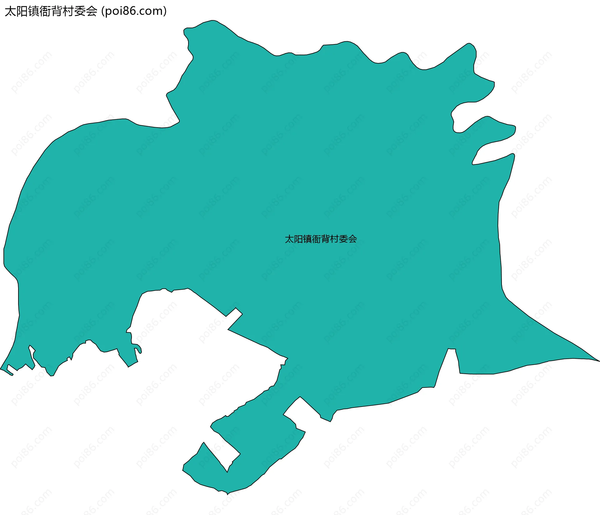 太阳镇衙背村委会边界地图