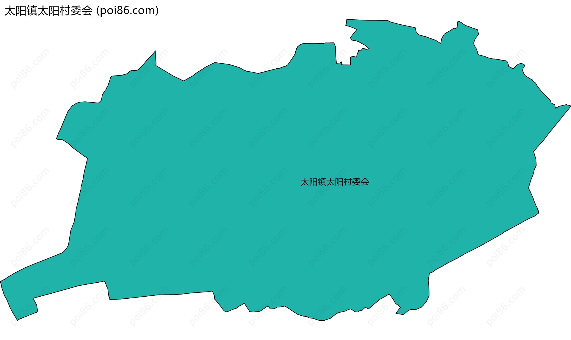 太阳镇太阳村委会边界地图